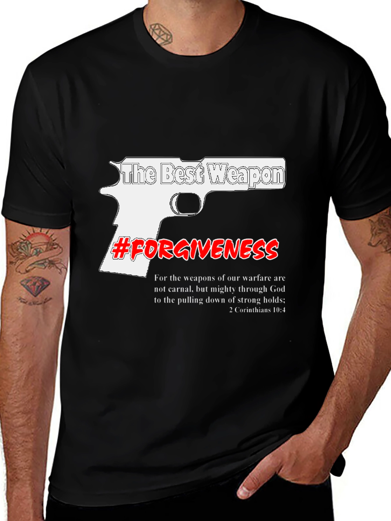Variant 22 of Forgiveness Graphic T-Shirt - Faith Based Apparel
