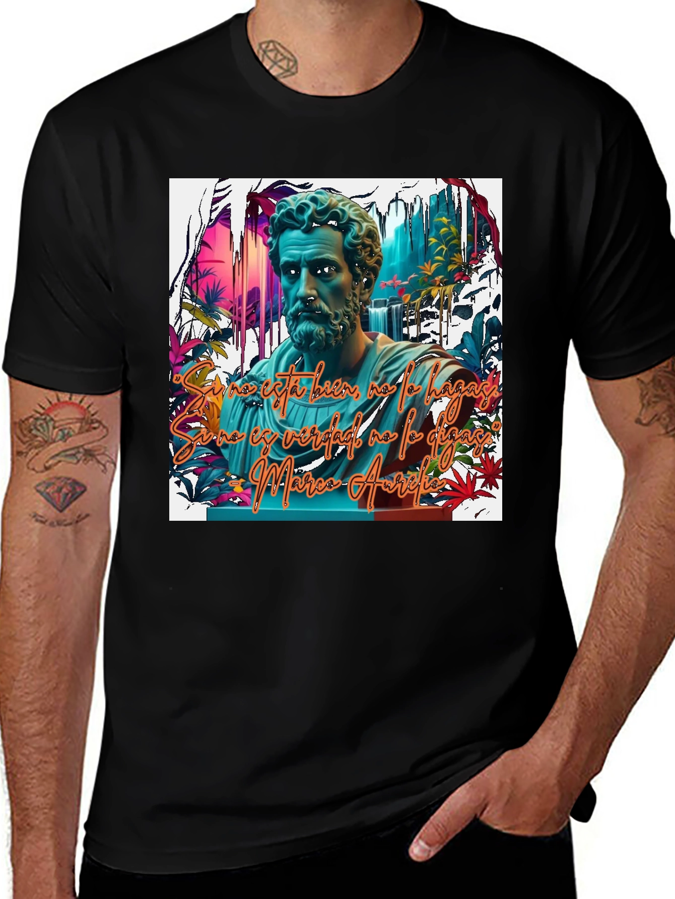 Marcus Aurelius T-Shirt, Motivational Quote Tee