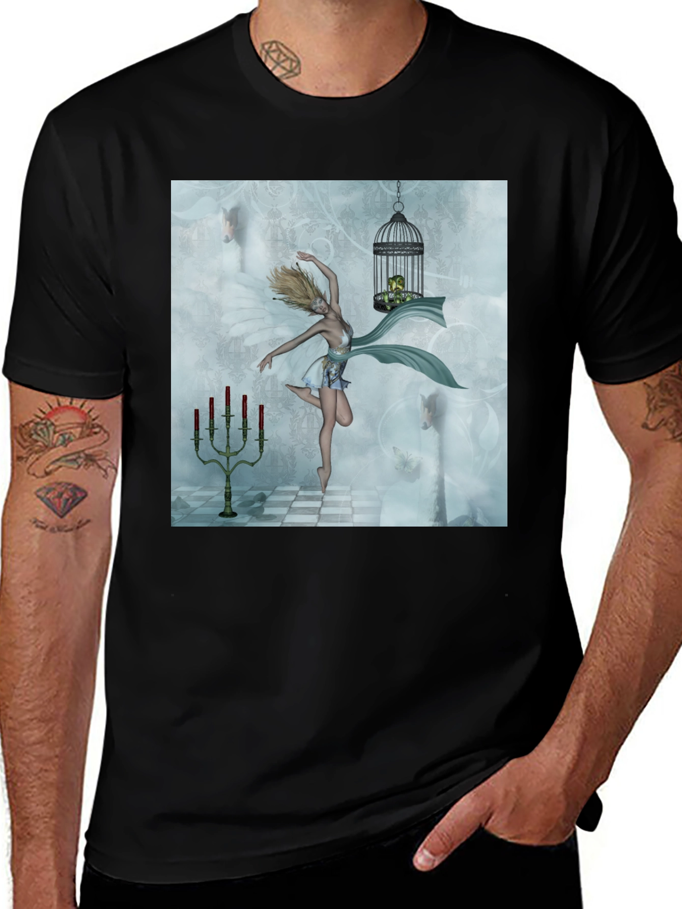 Variant 10 of Ballerina Cage Graphic Tee - Unique Style