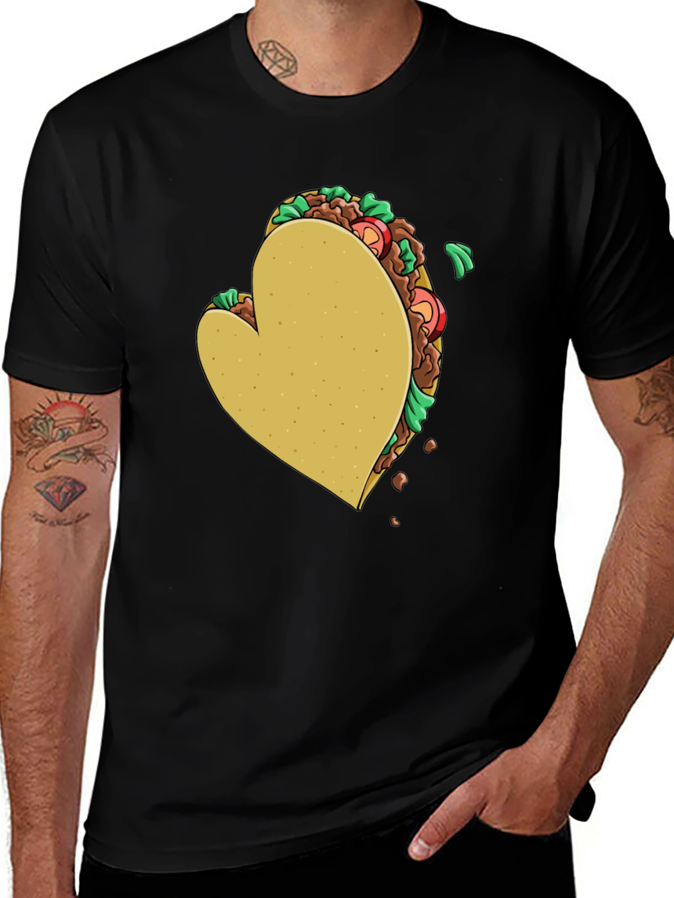 Variant 14 of Heart Taco Graphic T-Shirt