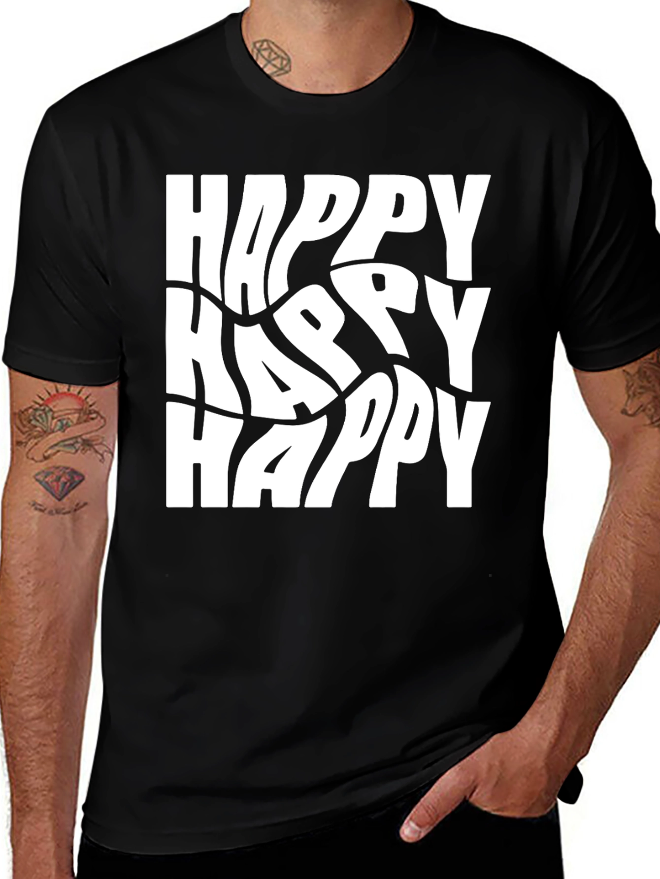 Variant 24 of Happy T-Shirt - Graphic Tee