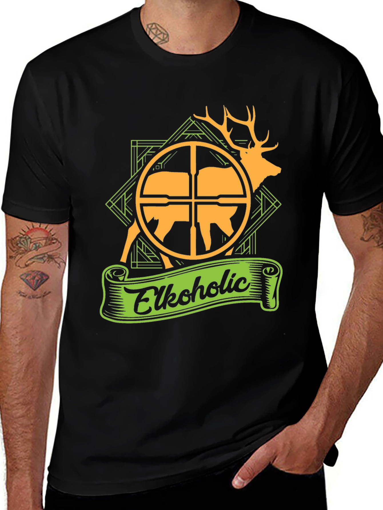 Variant 29 of Elkoholic Graphic T-Shirt - Hunting Apparel