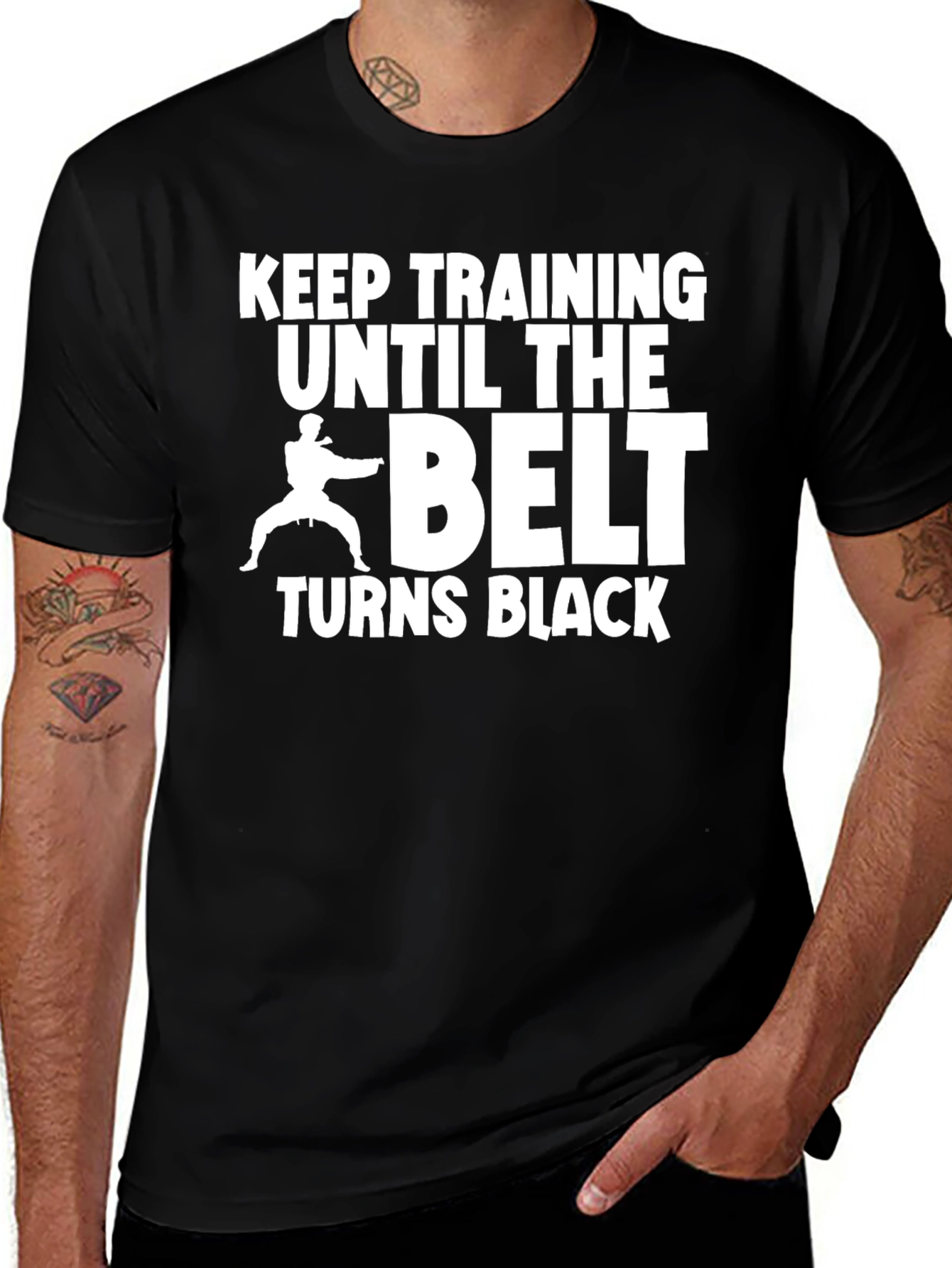 Variant 14 of Keep Training Karate Graphic T-Shirt