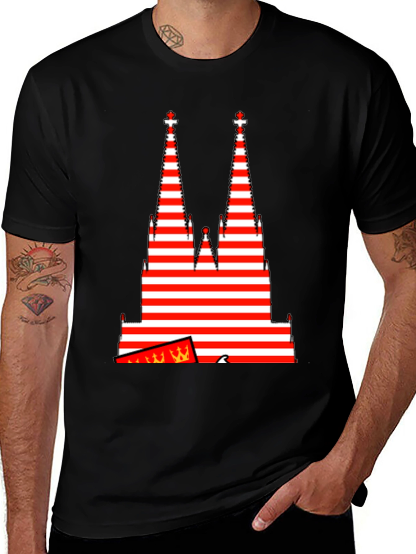 Striped Cologne Cathedral T-Shirt