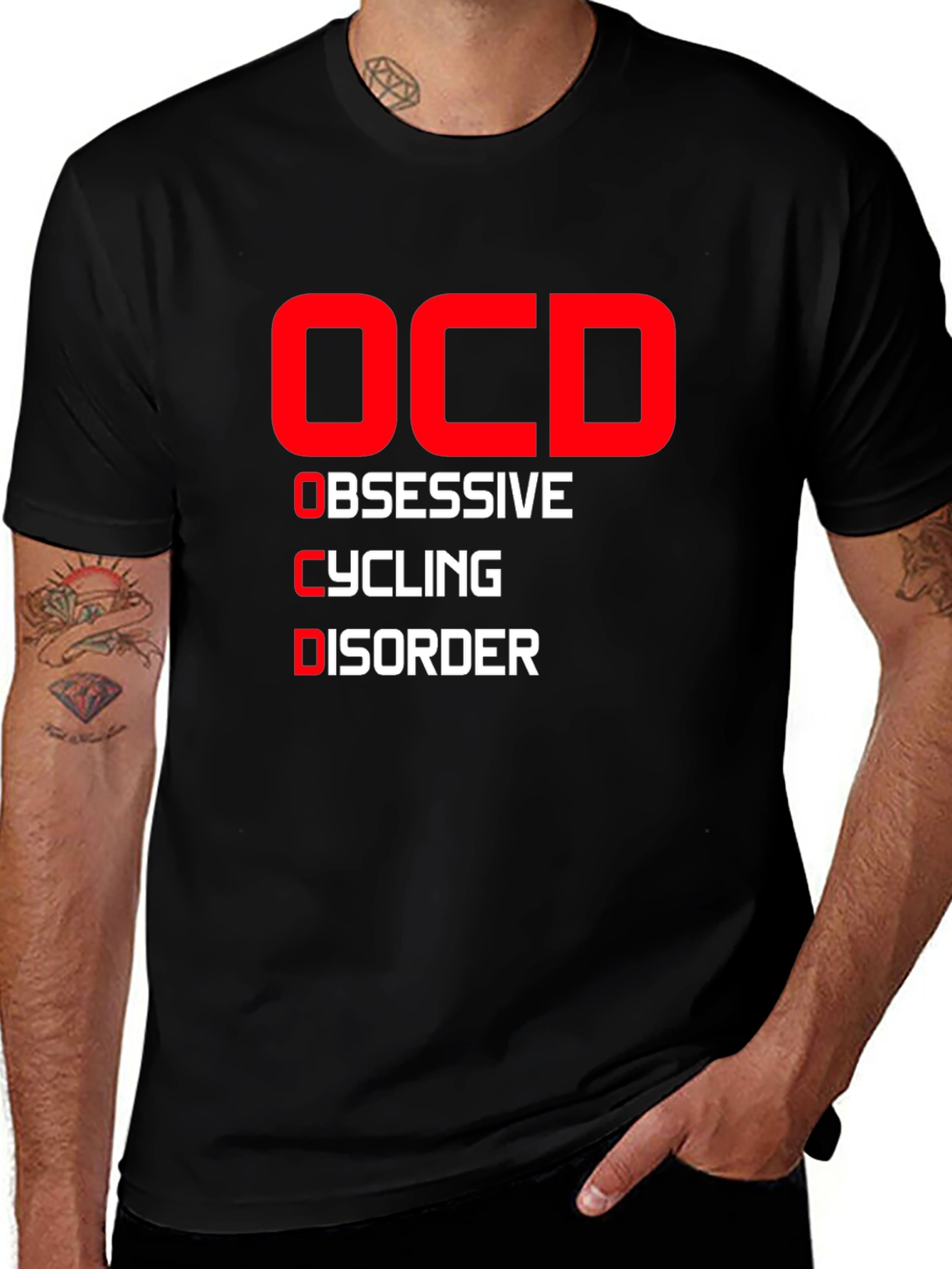 Variant 29 of OCD Obsessive Cycling Disorder Graphic Tee