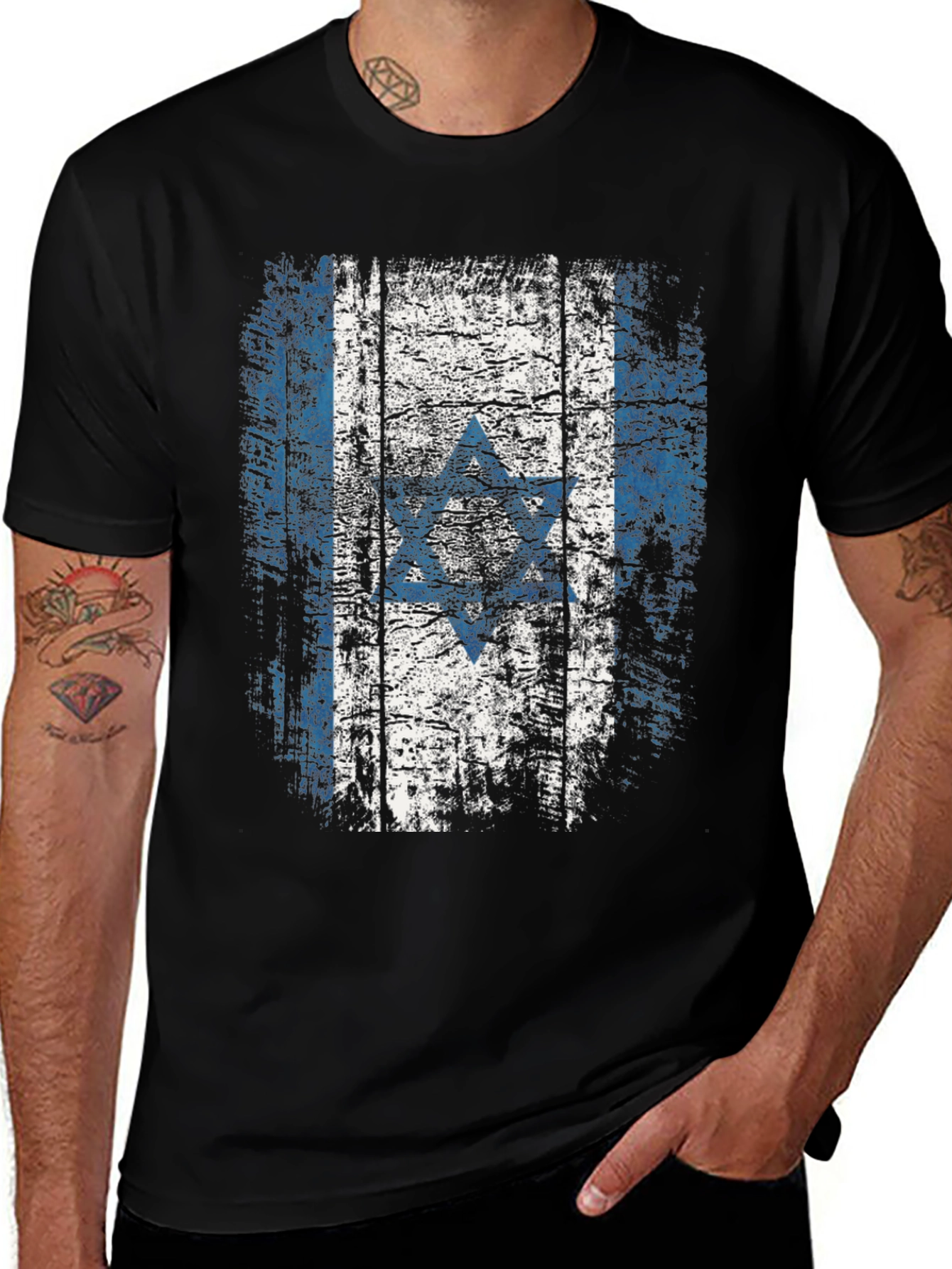 Israel Flag Star of David Graphic T-Shirt