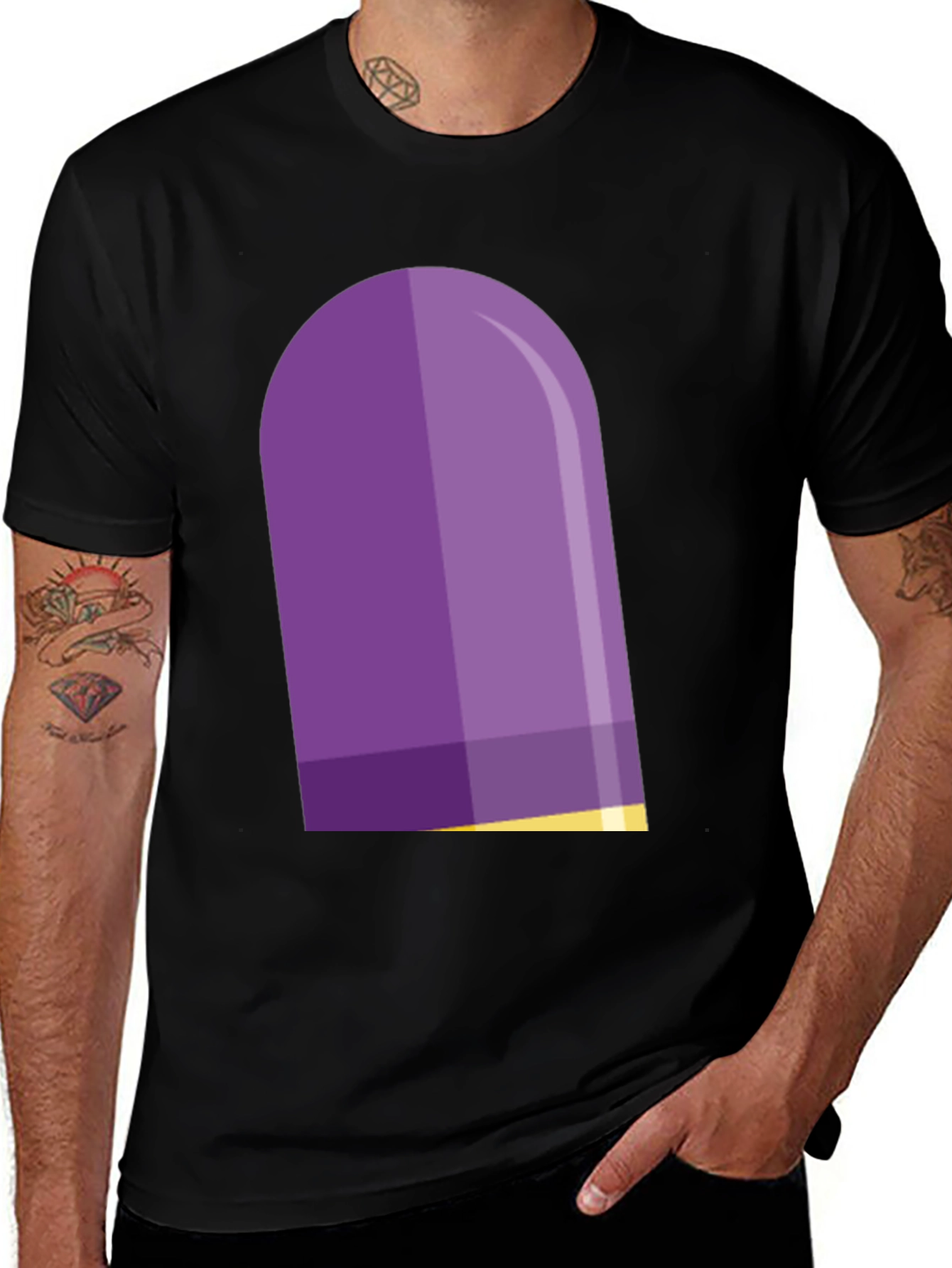 Variant 23 of Purple Capsule T-Shirt - Stylish Graphic Tee