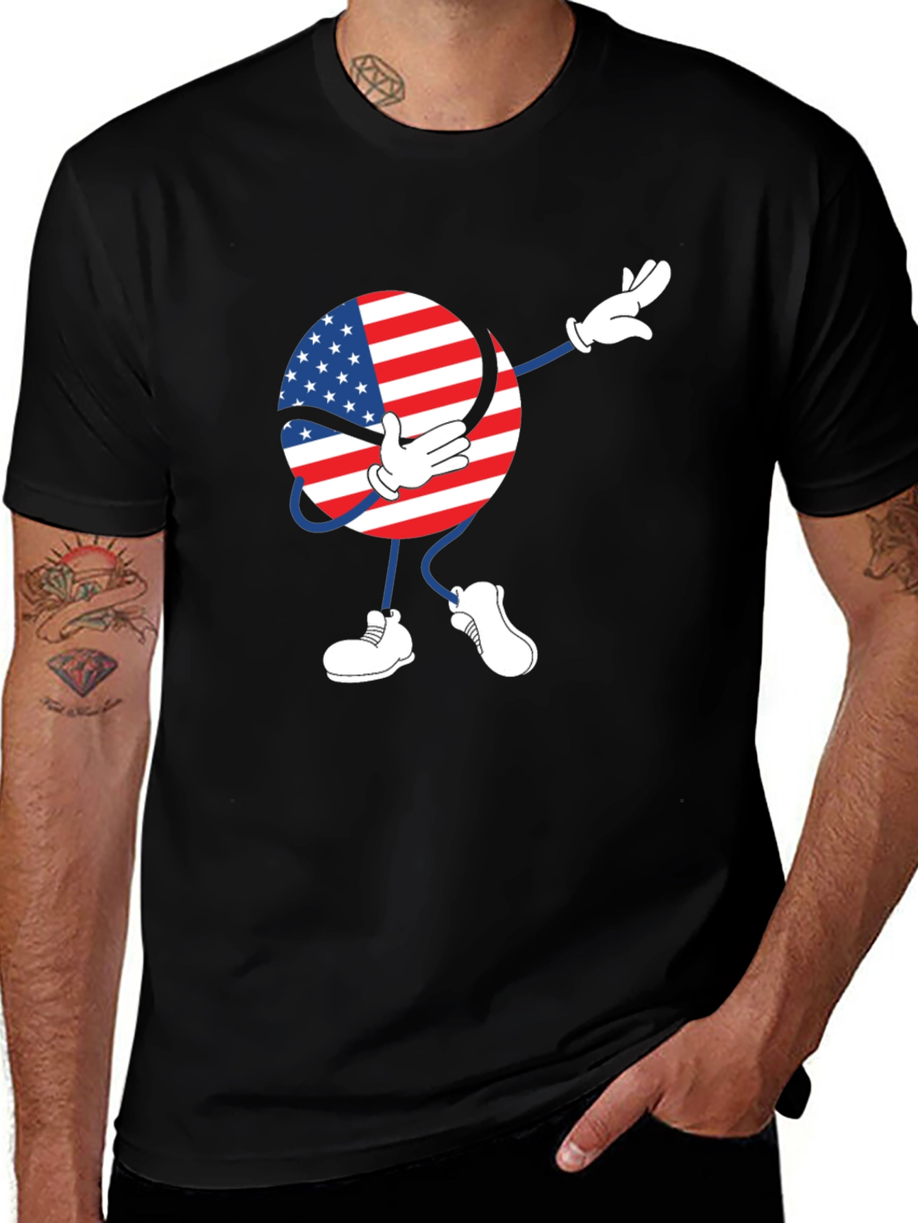 Variant 30 of American Flag Dab T-Shirt