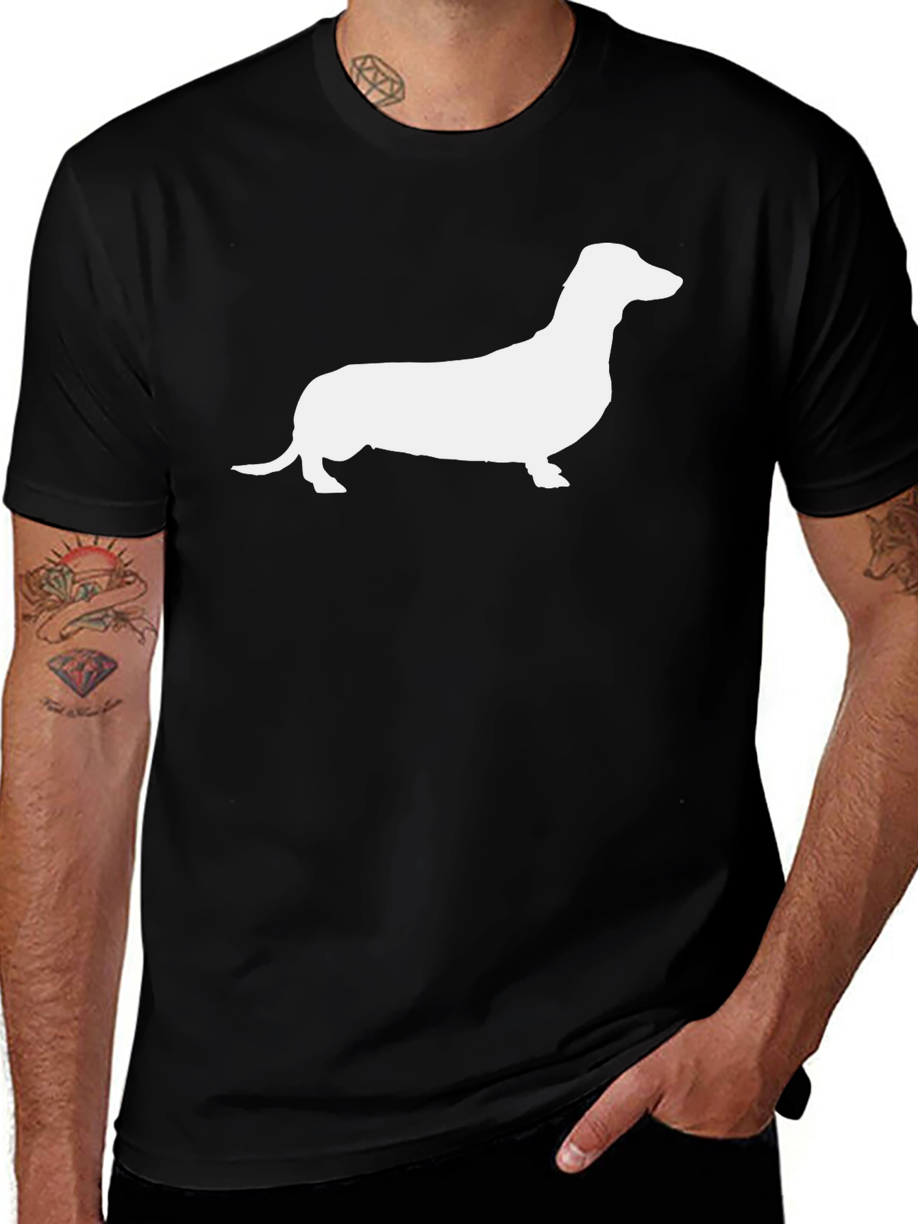 Dachshund Silhouette Tee - Classic Unisex Fit