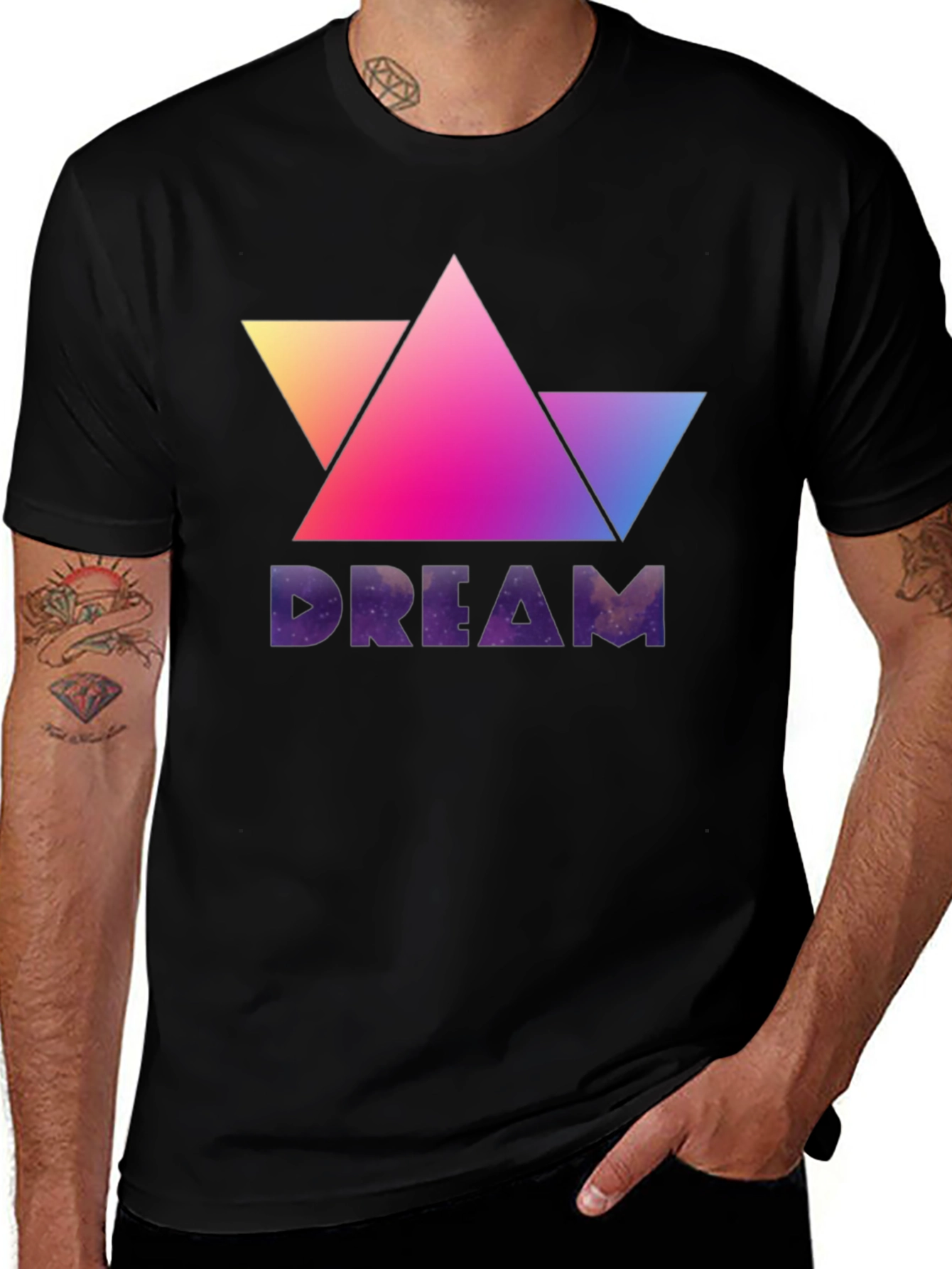 Variant 5 of Dream Graphic Tee - Trendy Crew Neck