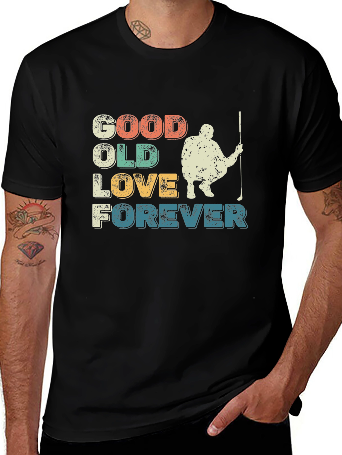 Variant 10 of Good Old Love Forever Golf T-Shirt