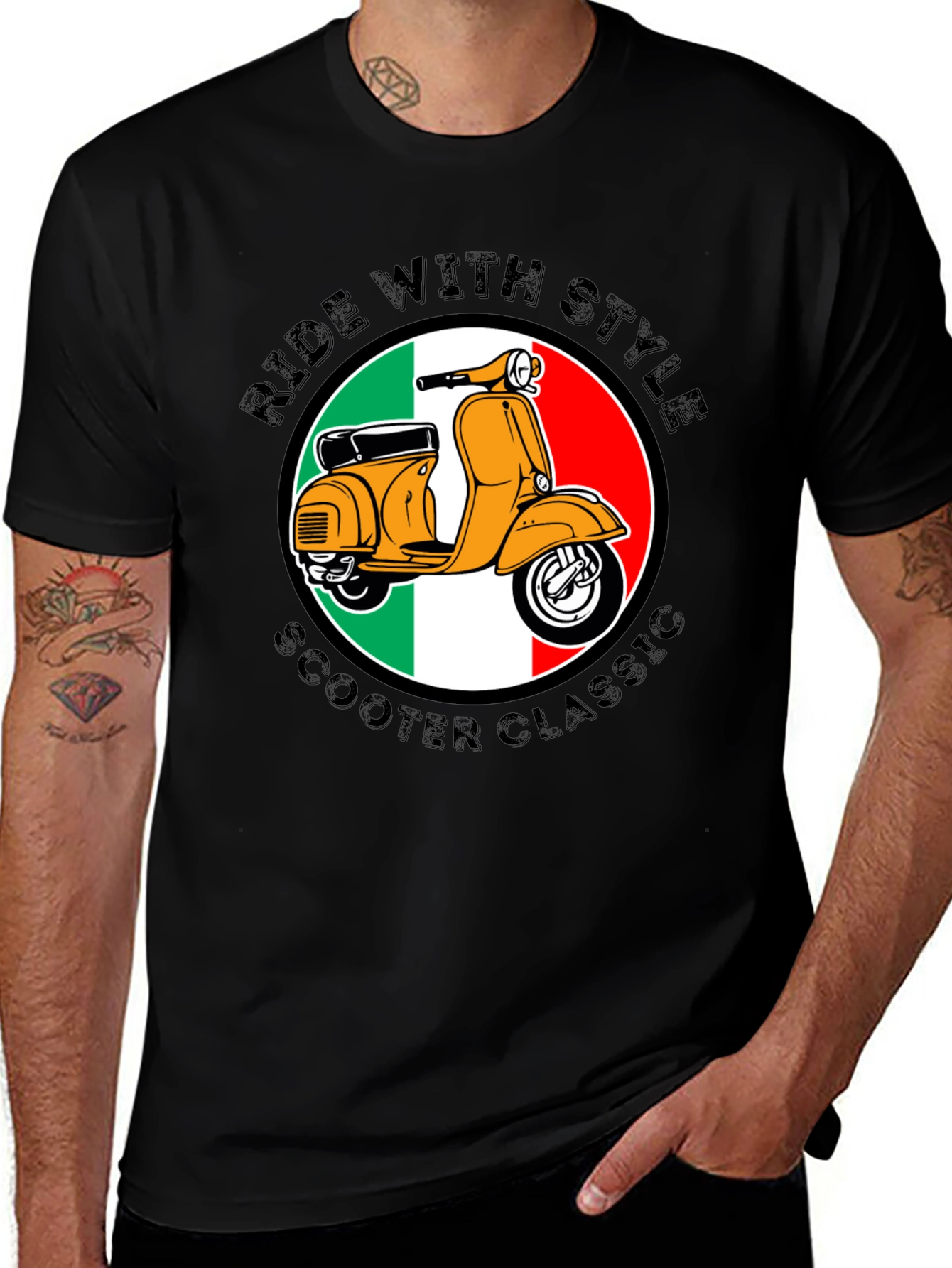 Variant 15 of Ride With Style Scooter Classic T-Shirt