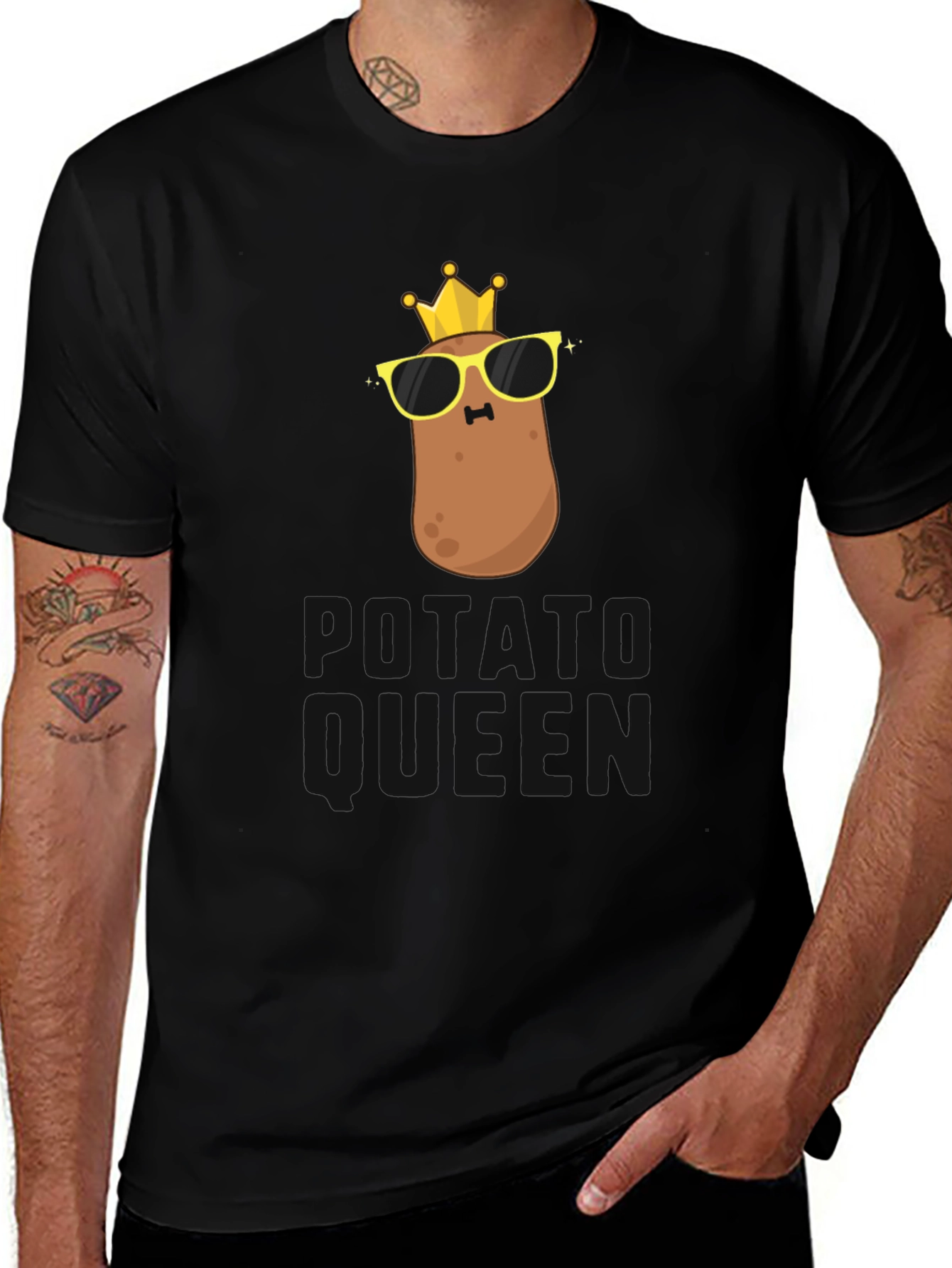 Variant 9 of Potato King/Queen Funny Graphic T-Shirt
