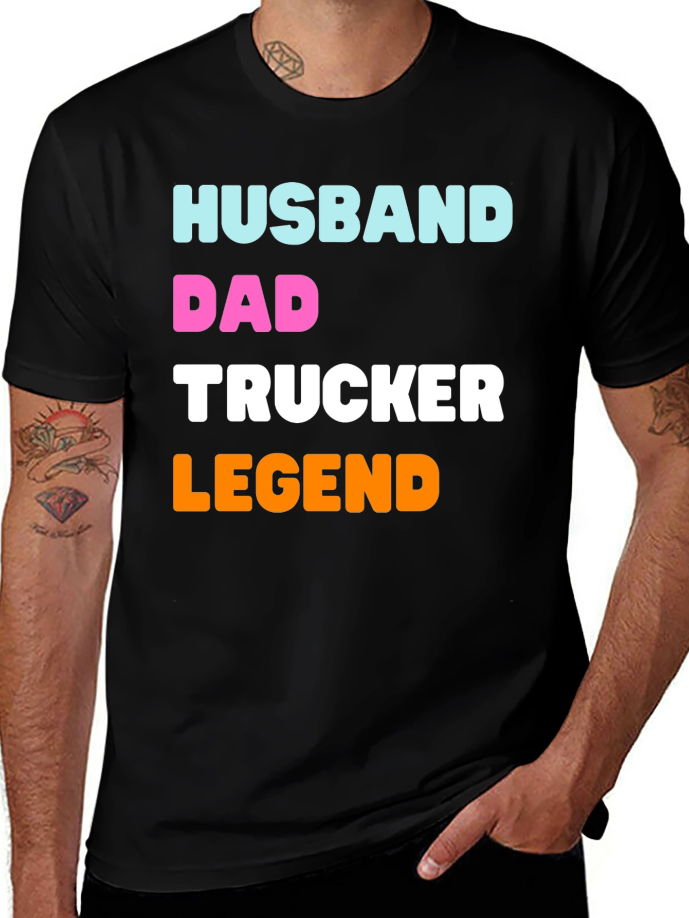 Variant 12 of Husband Dad Trucker Legend T-Shirt