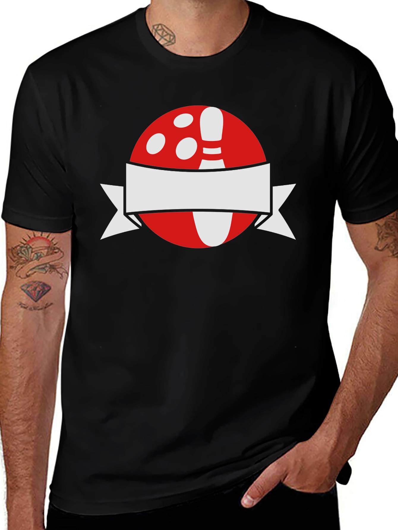 Variant 2 of Bowling Ball & Pin Graphic Tee