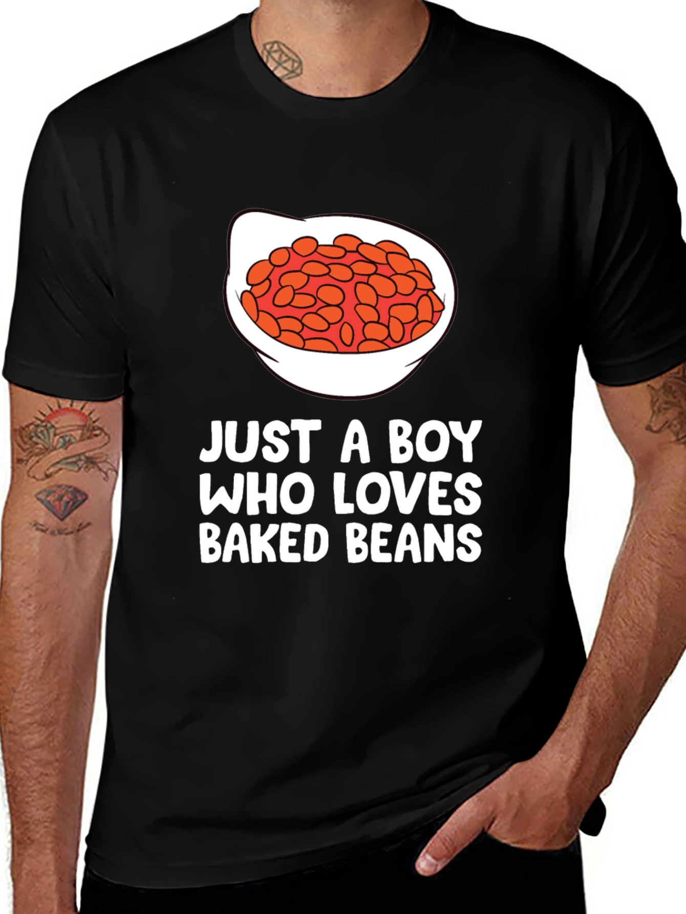 Variant 20 of Just a Boy Who Loves Baked Beans T-Shirt