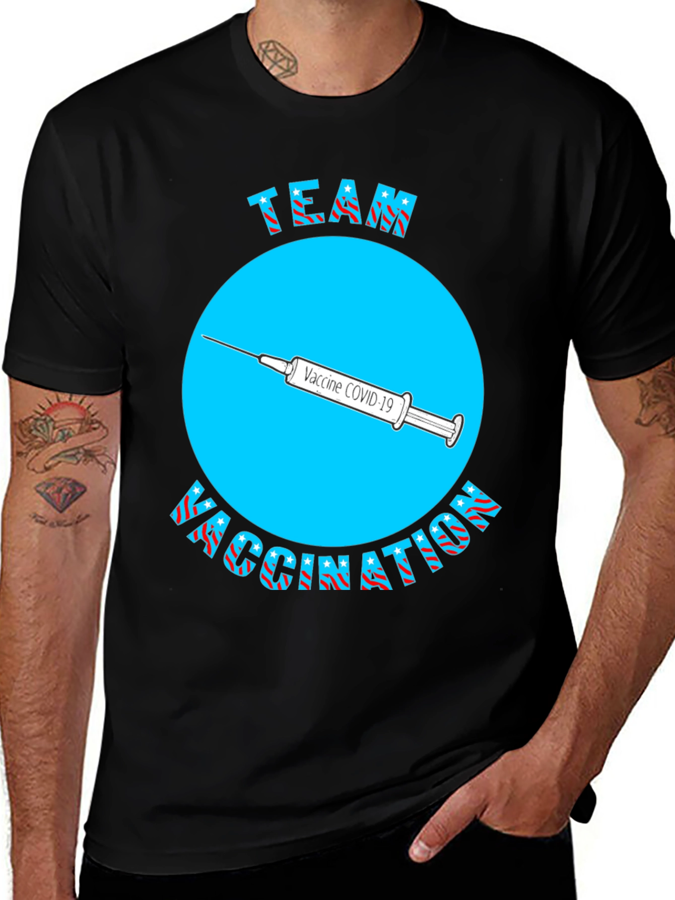 Variant 6 of Team Vaccination T-Shirt - Show Your Support!