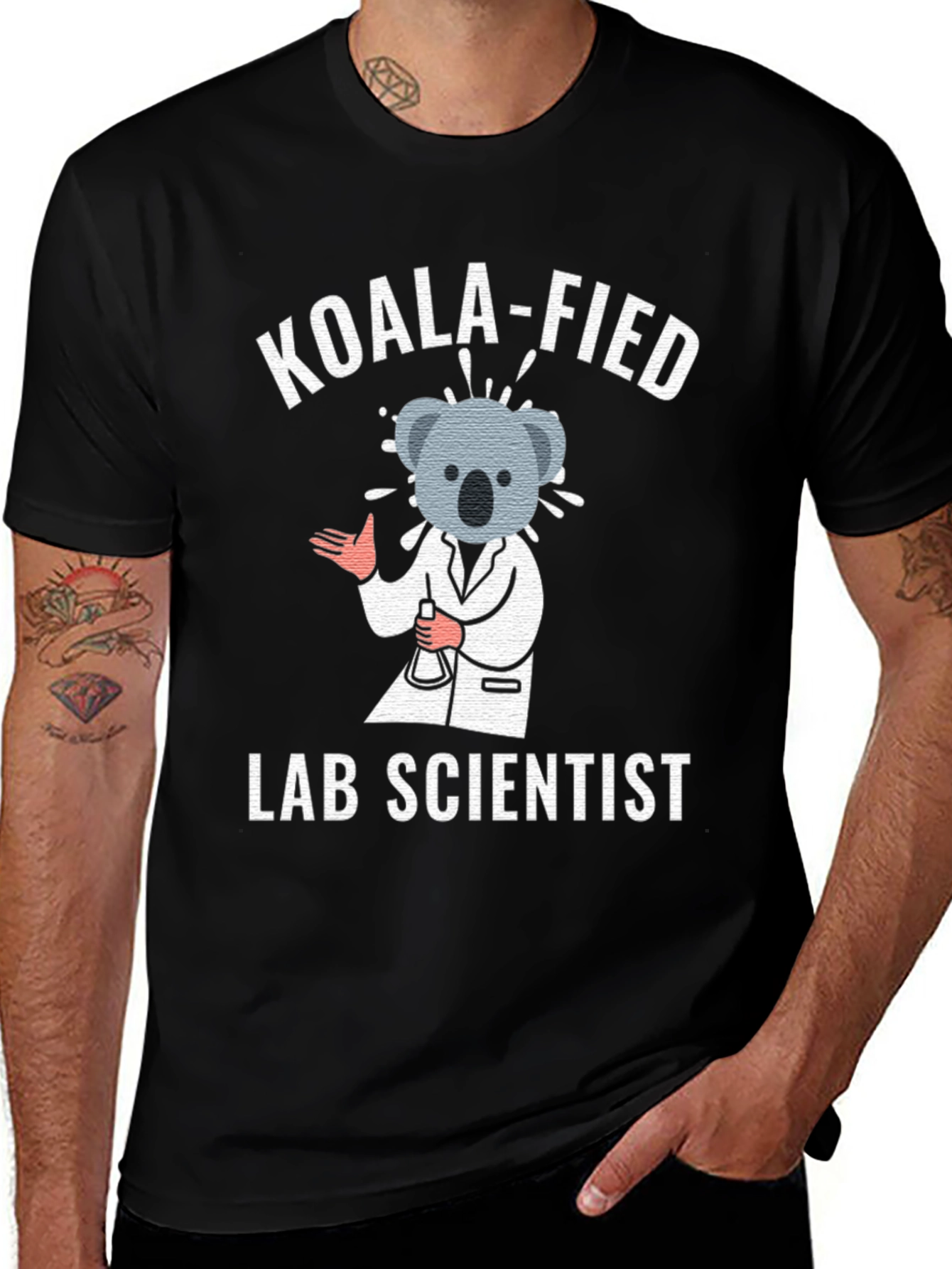 Variant 9 of Koala-fied Lab Scientist T-Shirt