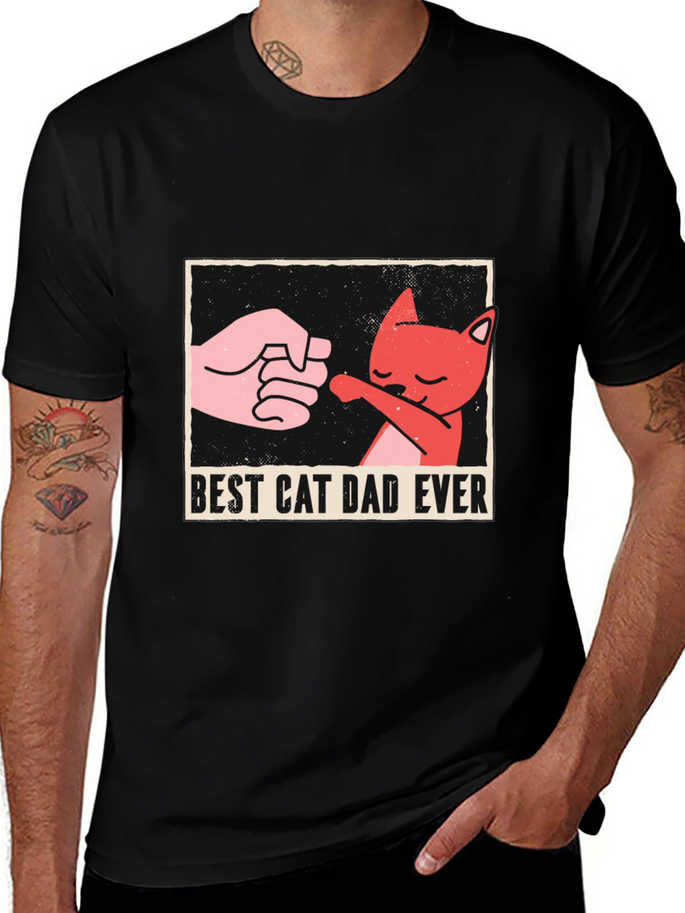 Variant 20 of Best Cat Dad Ever T-Shirt - Cat Lover Gift