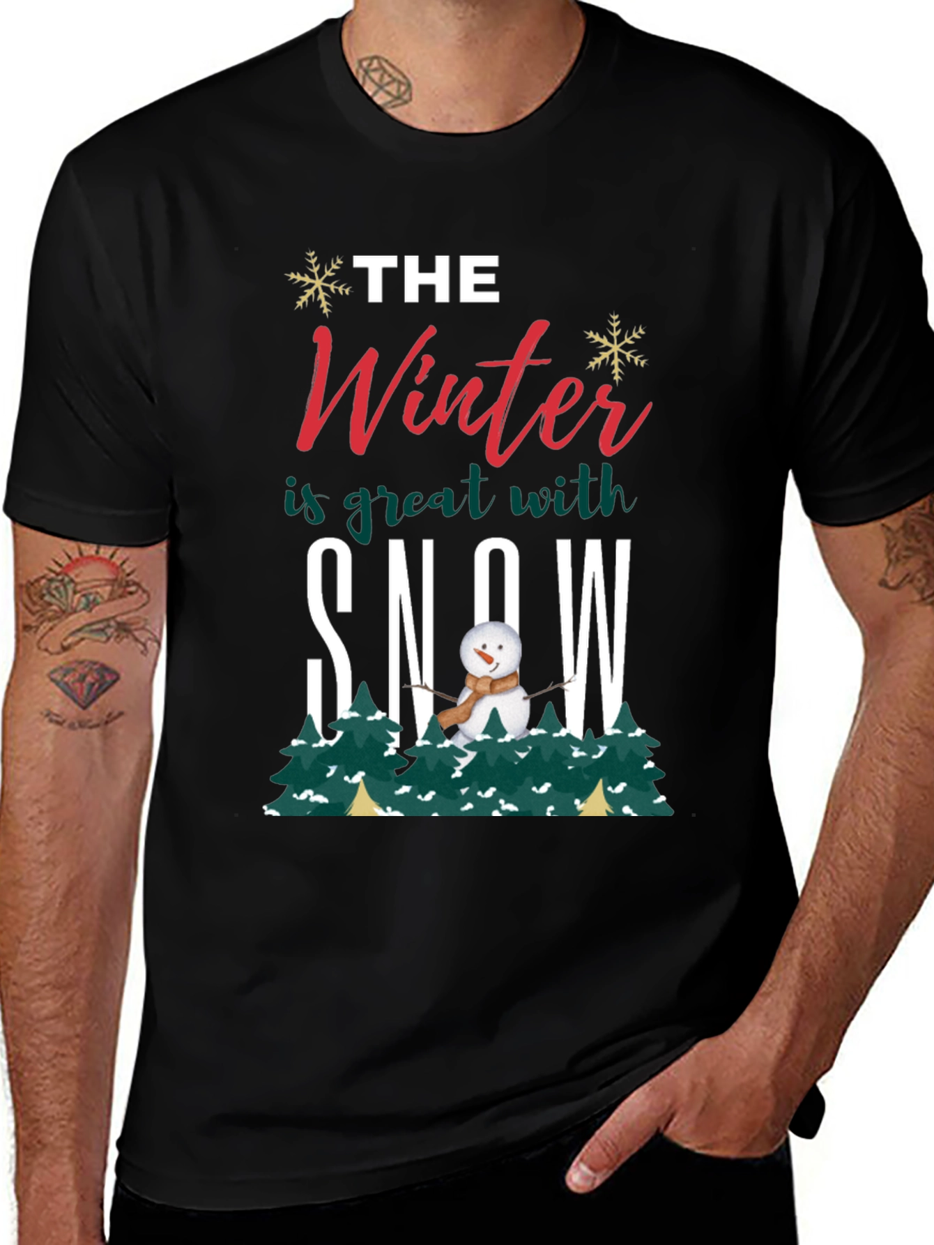 Variant 9 of Winter Snow T-Shirt