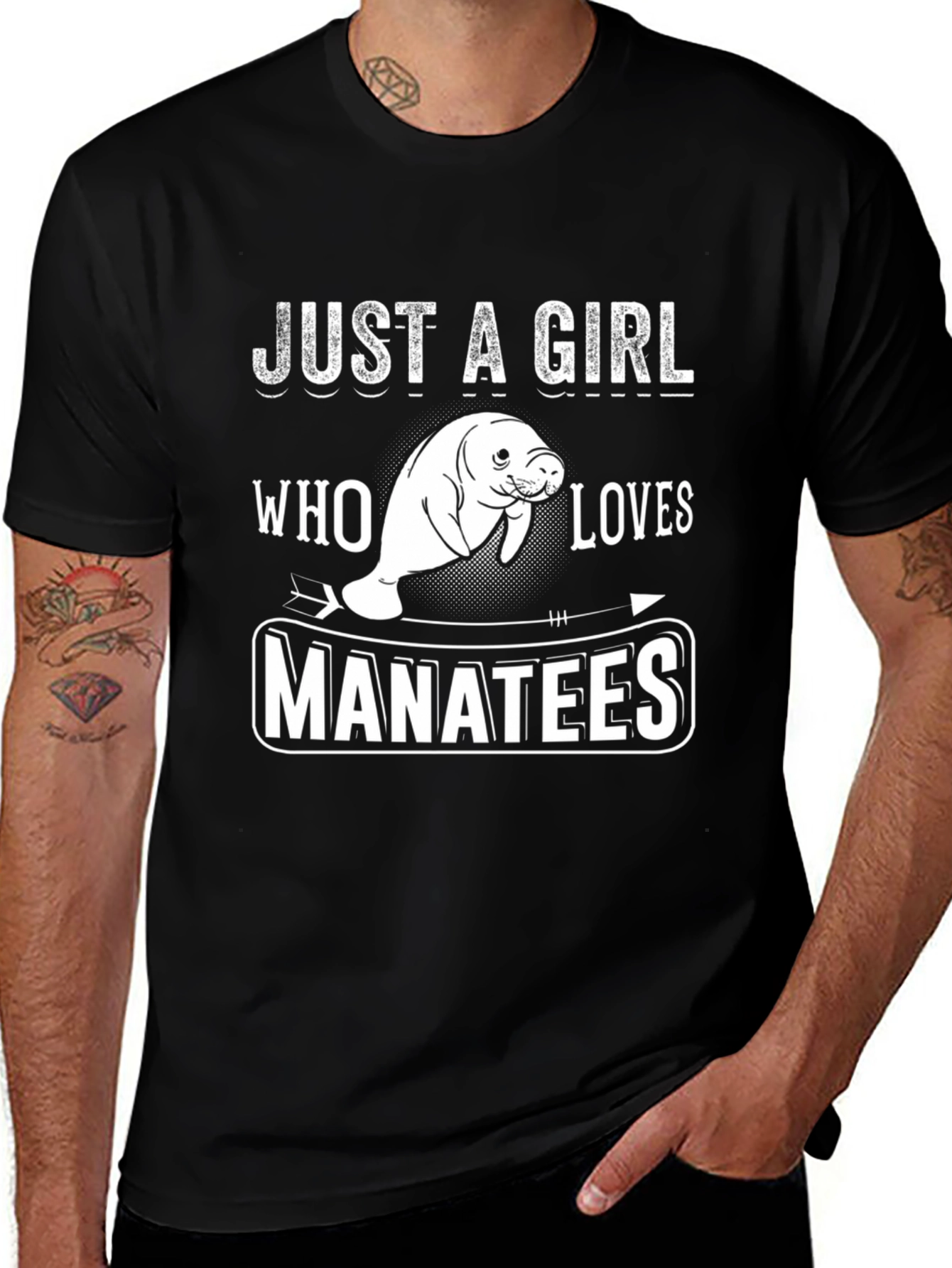 Variant 14 of Just A Girl Who Loves Manatees T-Shirt