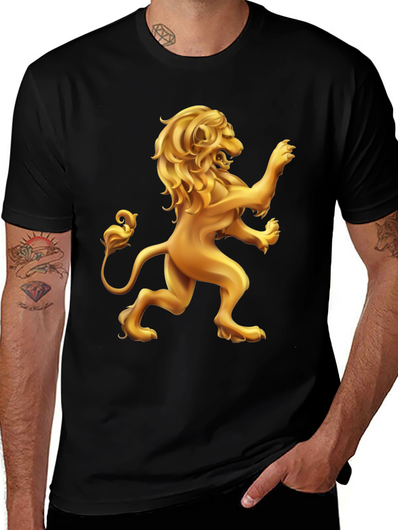 Variant 30 of Golden Lion Graphic T-Shirt