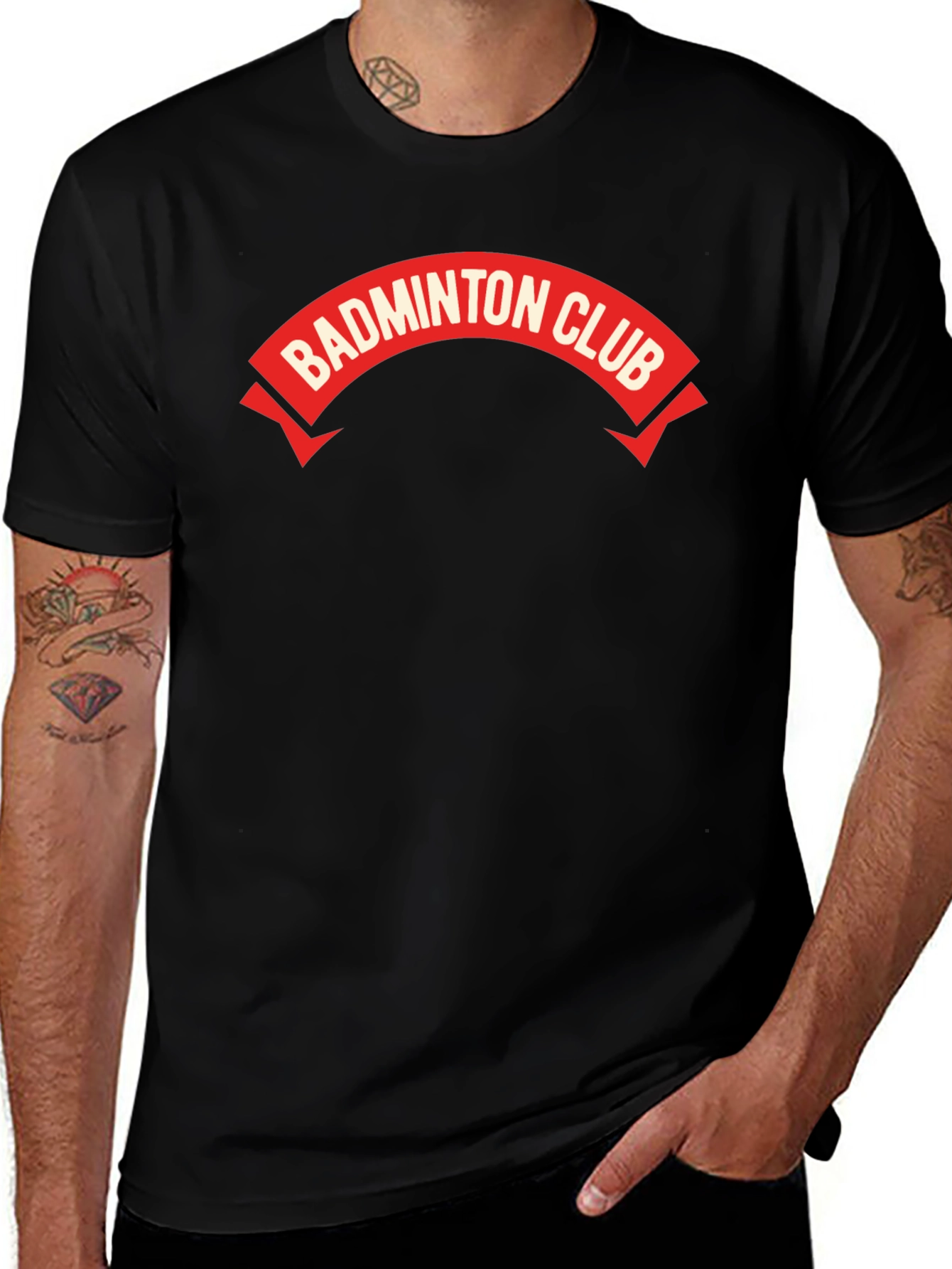 Badminton Club Graphic Tee - Sporty & Stylish
