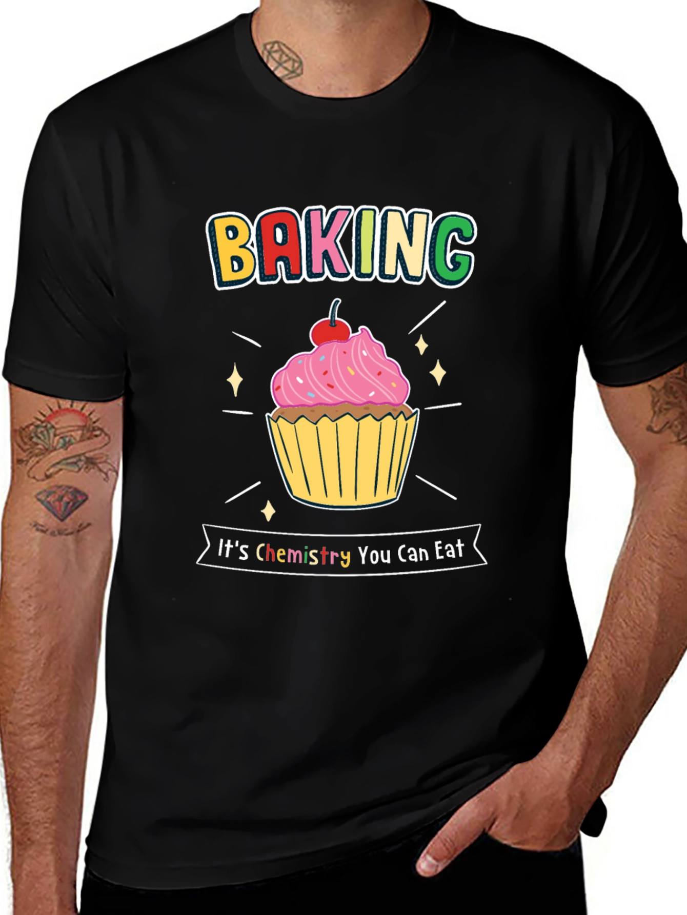 Variant 23 of Baking Chemistry T-Shirt, Funny Foodie Tee