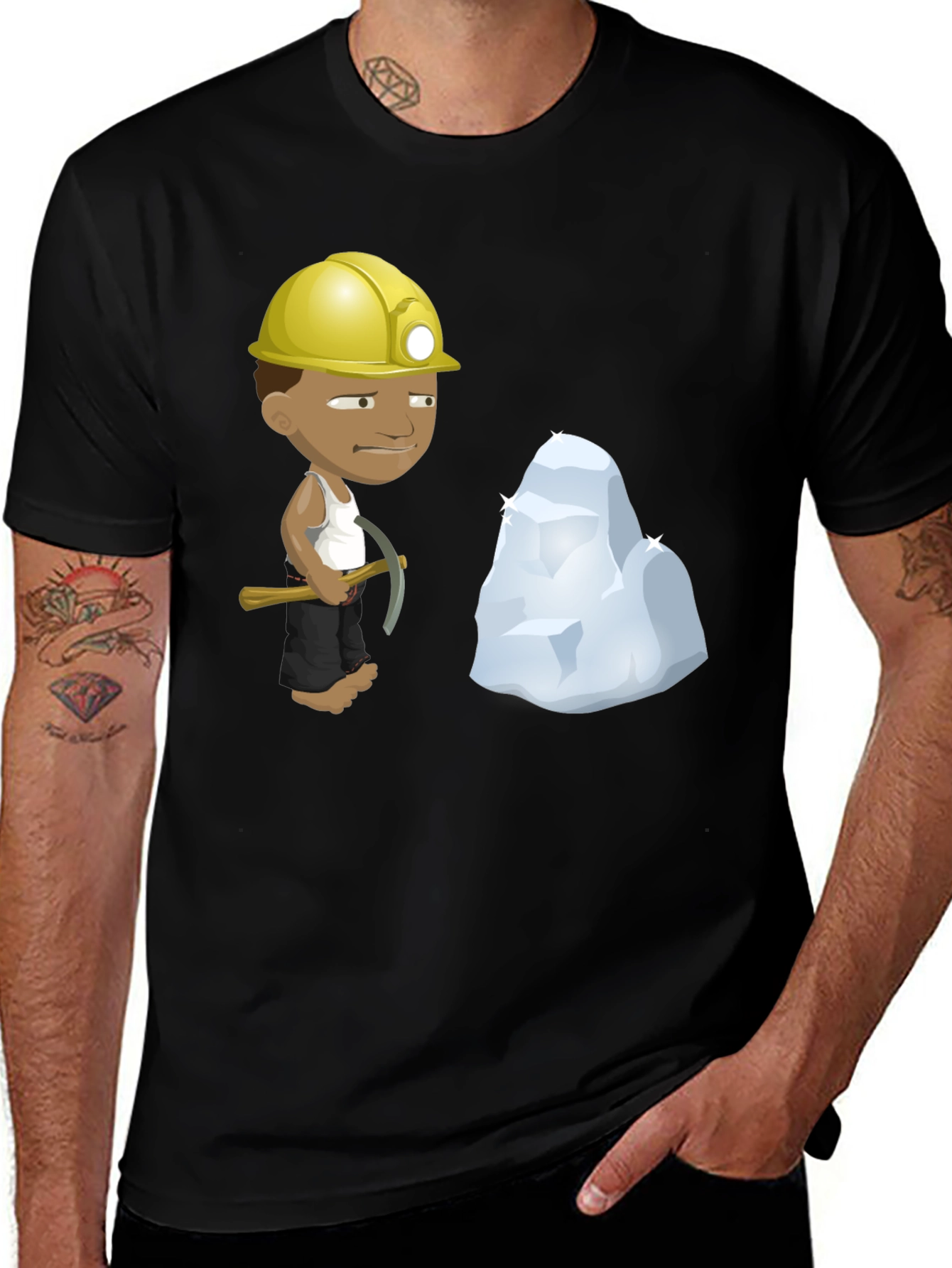 Variant 22 of Miner Cartoon Graphic T-Shirt