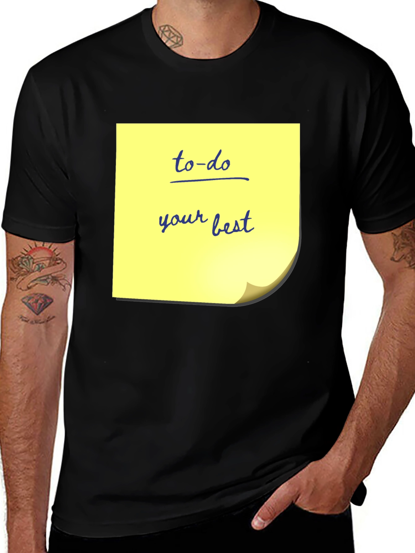 Variant 13 of To-Do Your Best Black Graphic T-Shirt