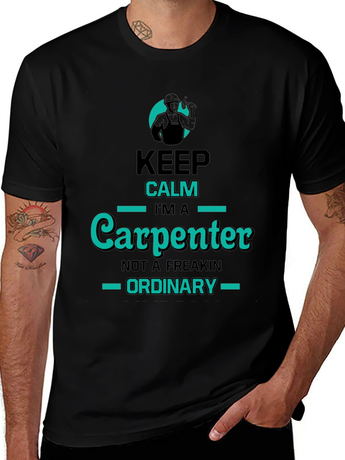 Variant 4 of Keep Calm I'm A Carpenter T-Shirt