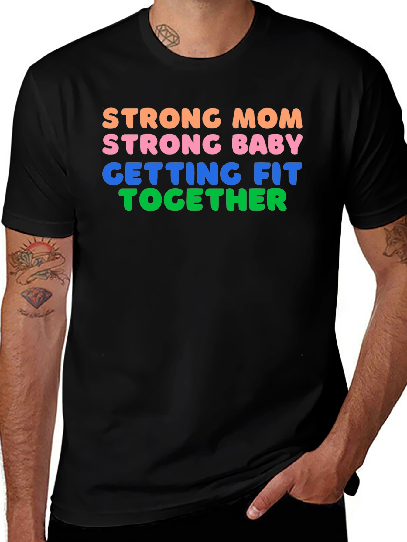 Variant 8 of Strong Mom Strong Baby T-Shirt