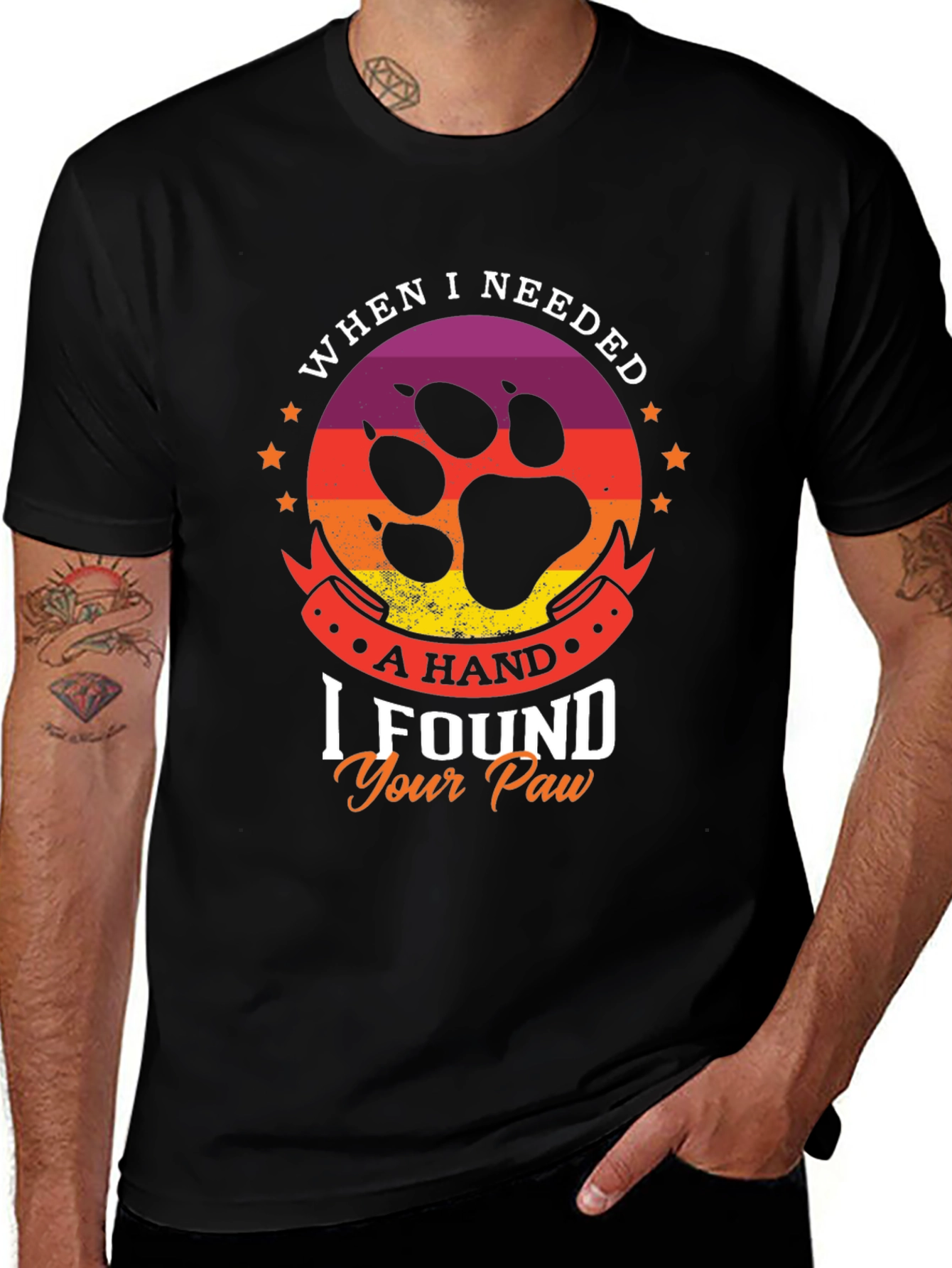 Variant 23 of Paw Print T-Shirt - Dog Lover Tee