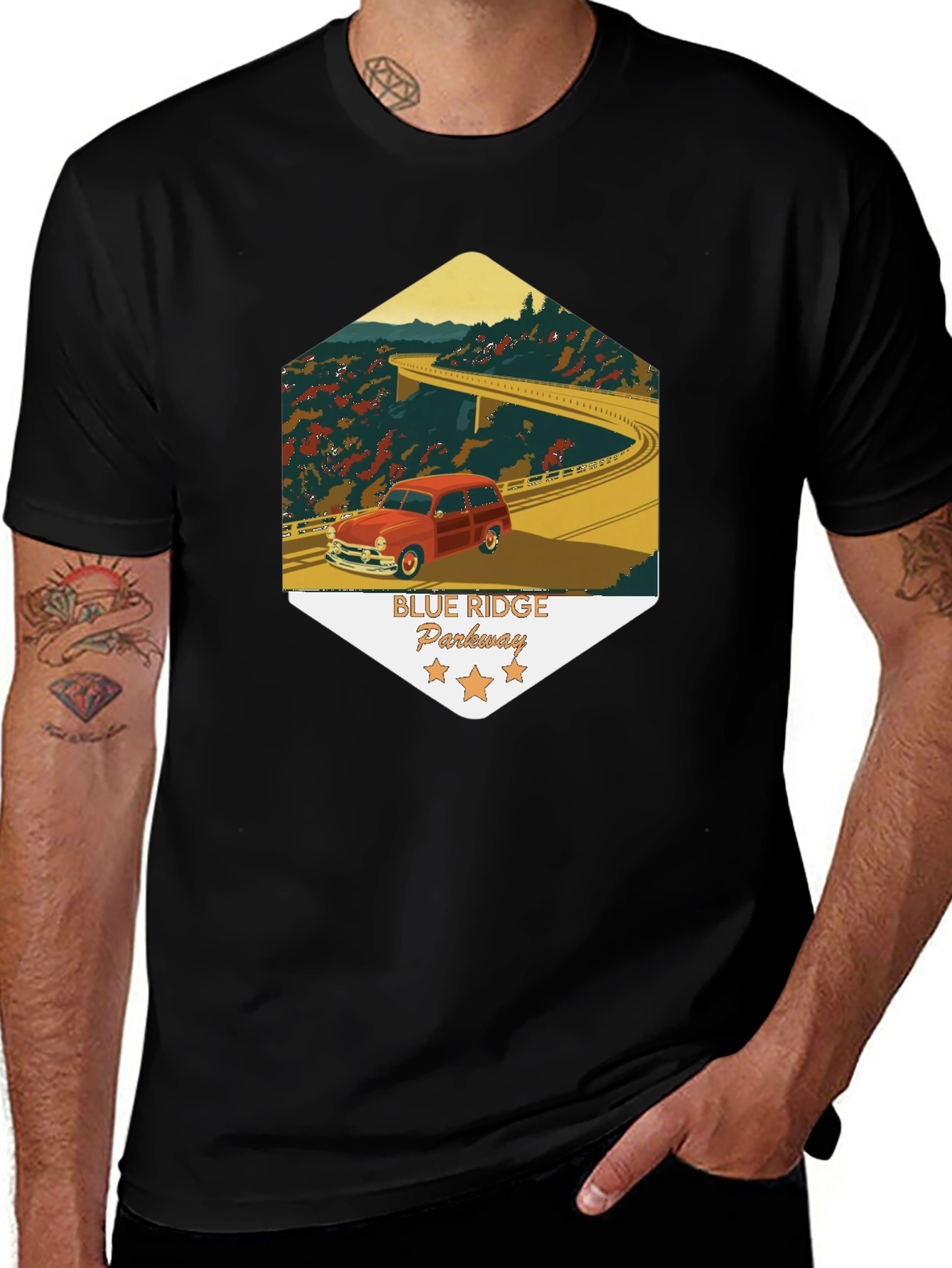Variant 25 of Blue Ridge Parkway Car T-Shirt
