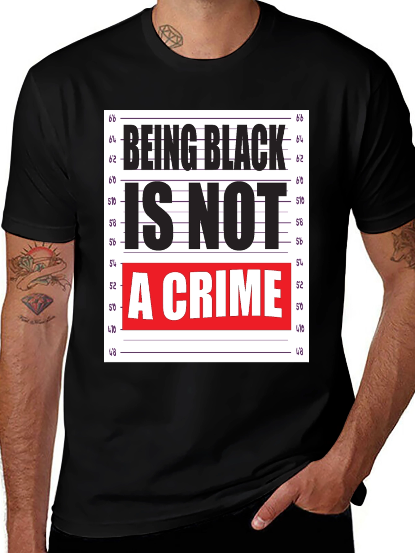 Black Being Black Is Not A Crime T-Shirt main image