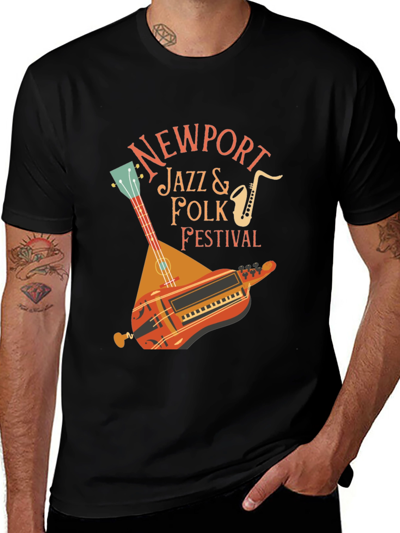 Variant 7 of Newport Jazz & Folk Festival T-Shirt