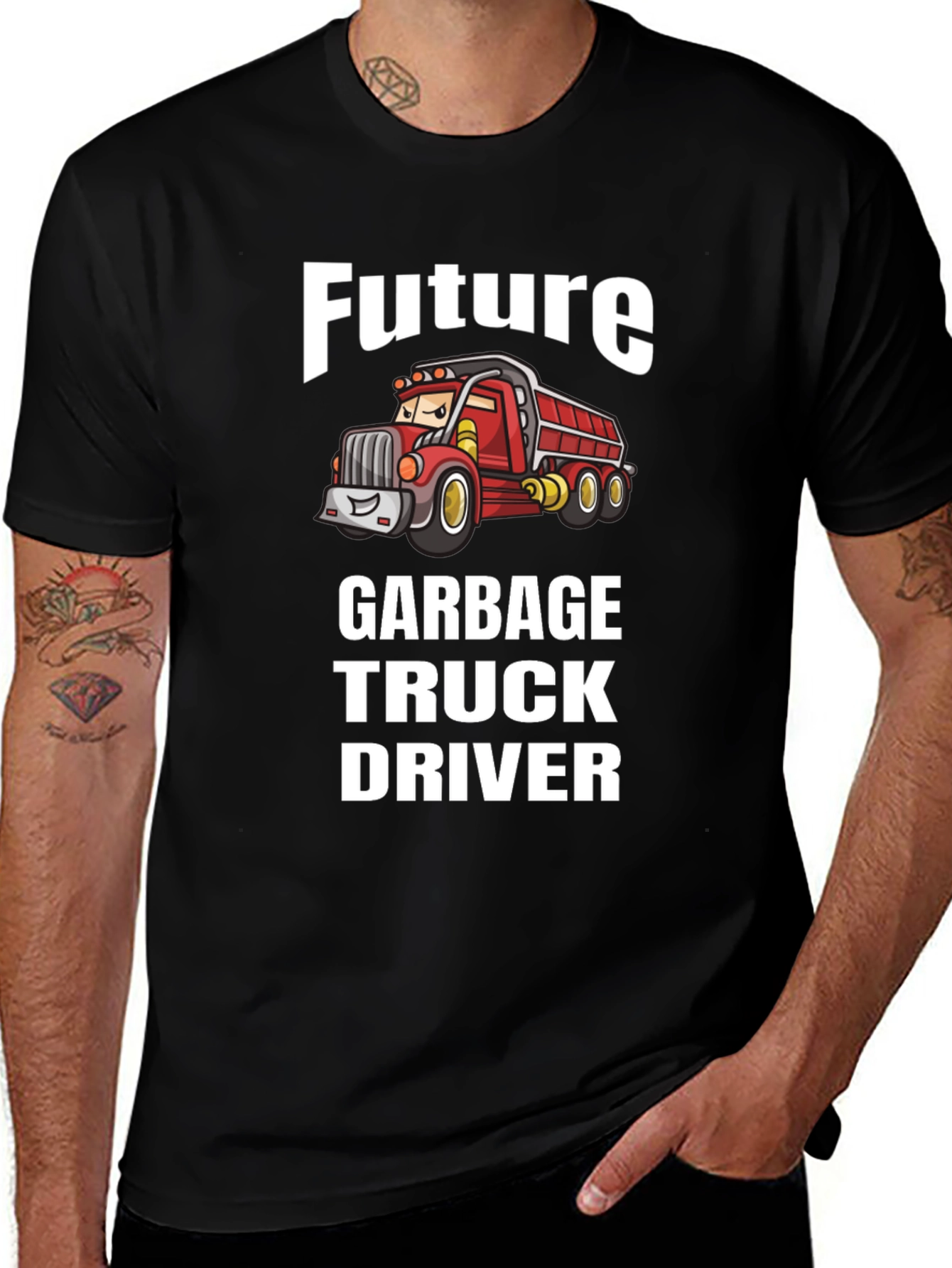 Variant 17 of Future Garbage Truck Driver T-Shirt