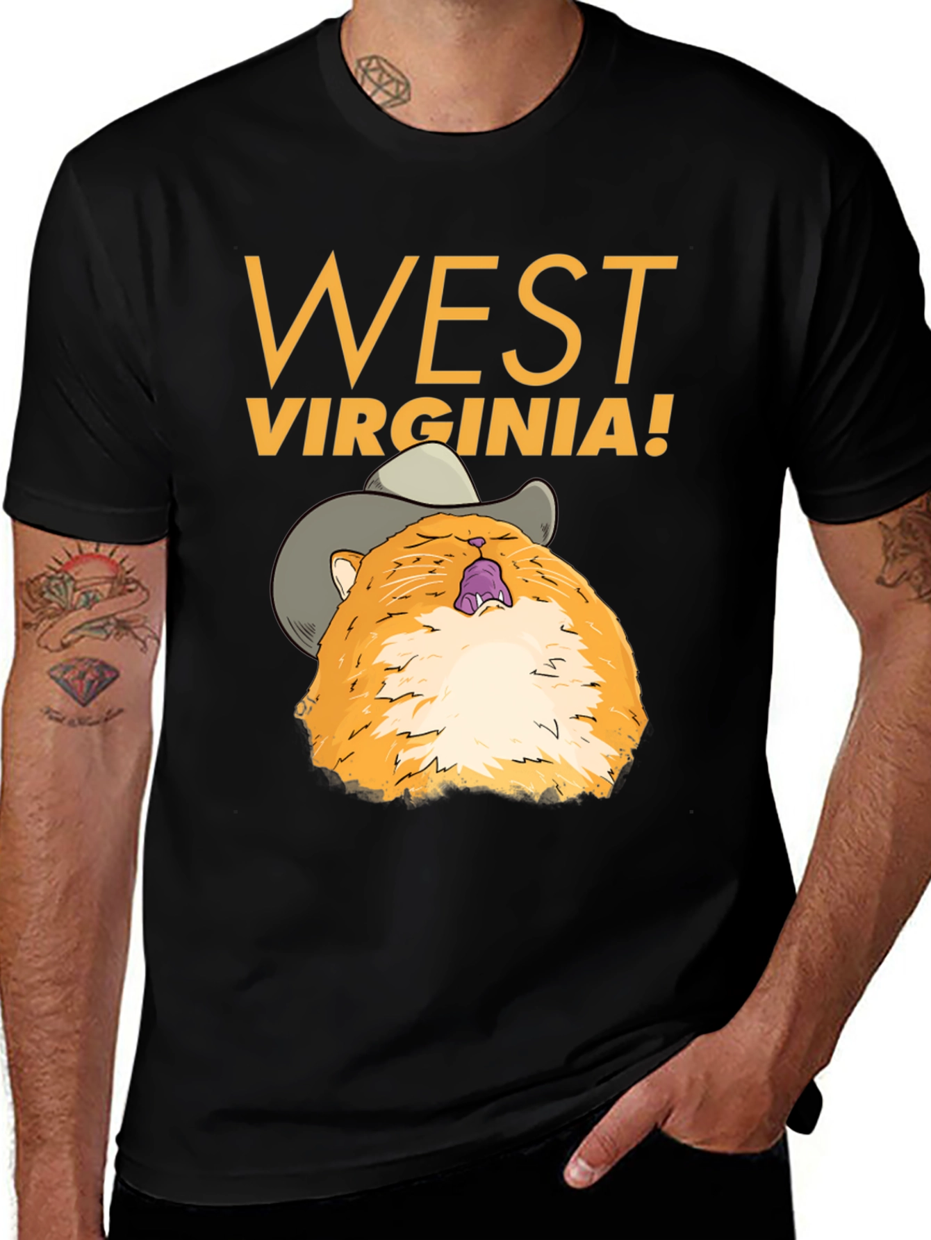 Variant 12 of West Virginia Cat T-Shirt