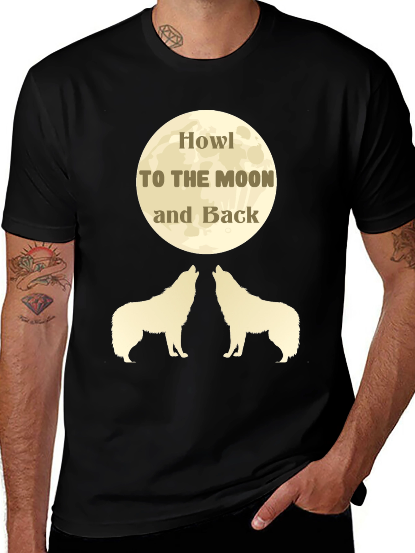 Variant 26 of Howl to the Moon Graphic T-Shirt