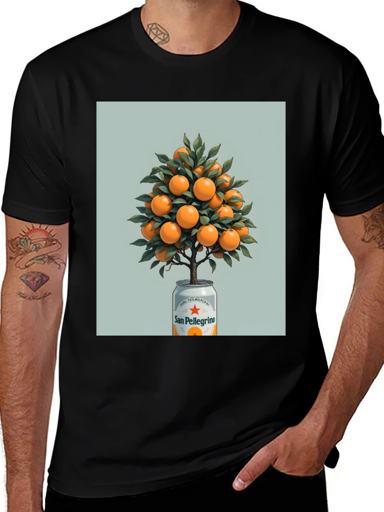 Variant 15 of San Pellegrino Orange Tree Graphic Tee