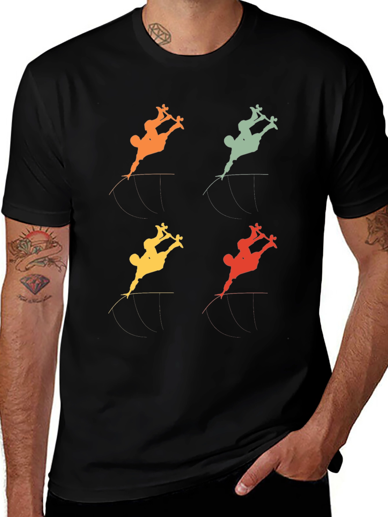 Variant 8 of Retro Skateboarder Tee - Vintage Style Graphic T-Shirt