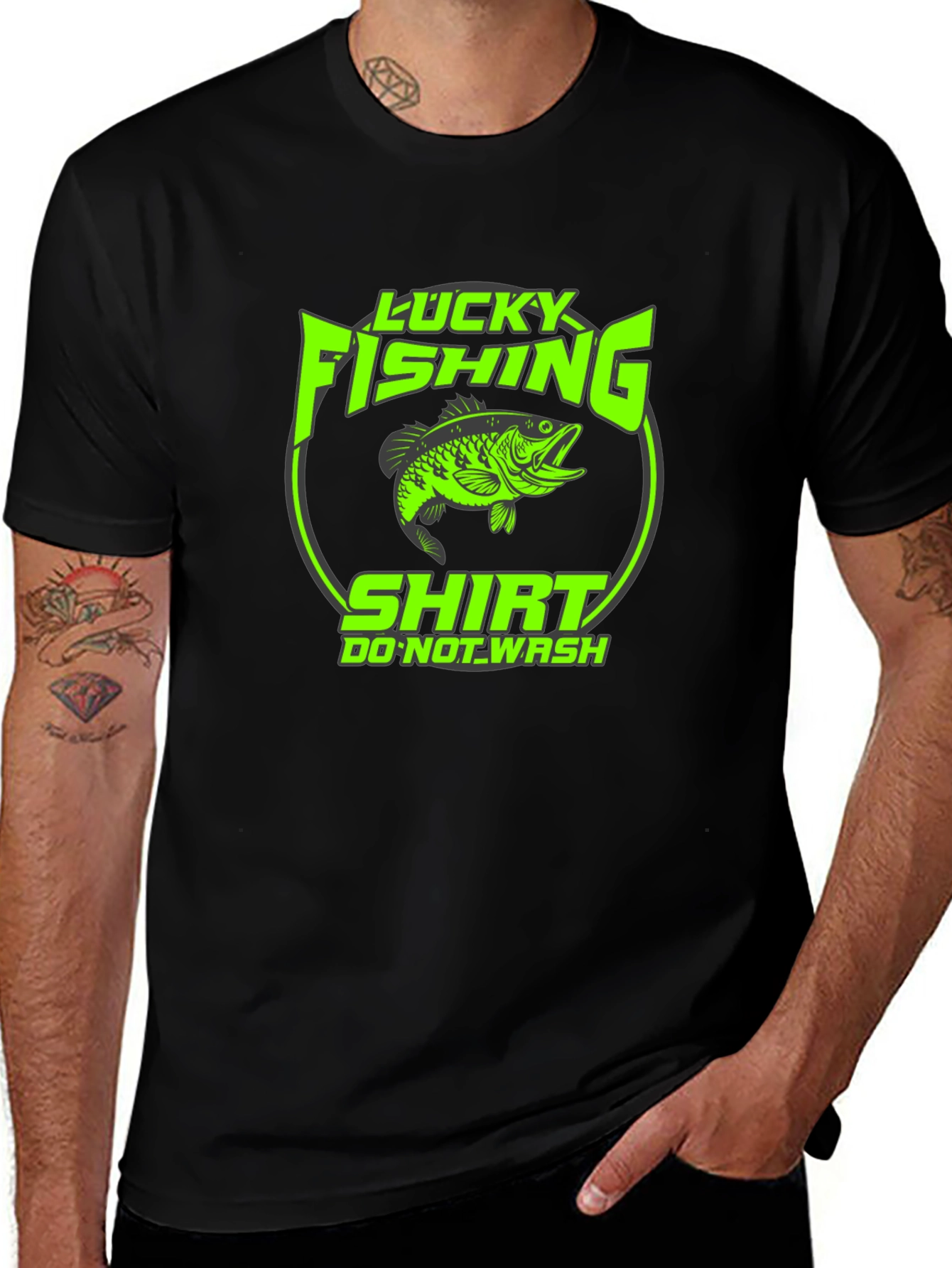 Variant 27 of Lucky Fishing Shirt - Funny Graphic Tee