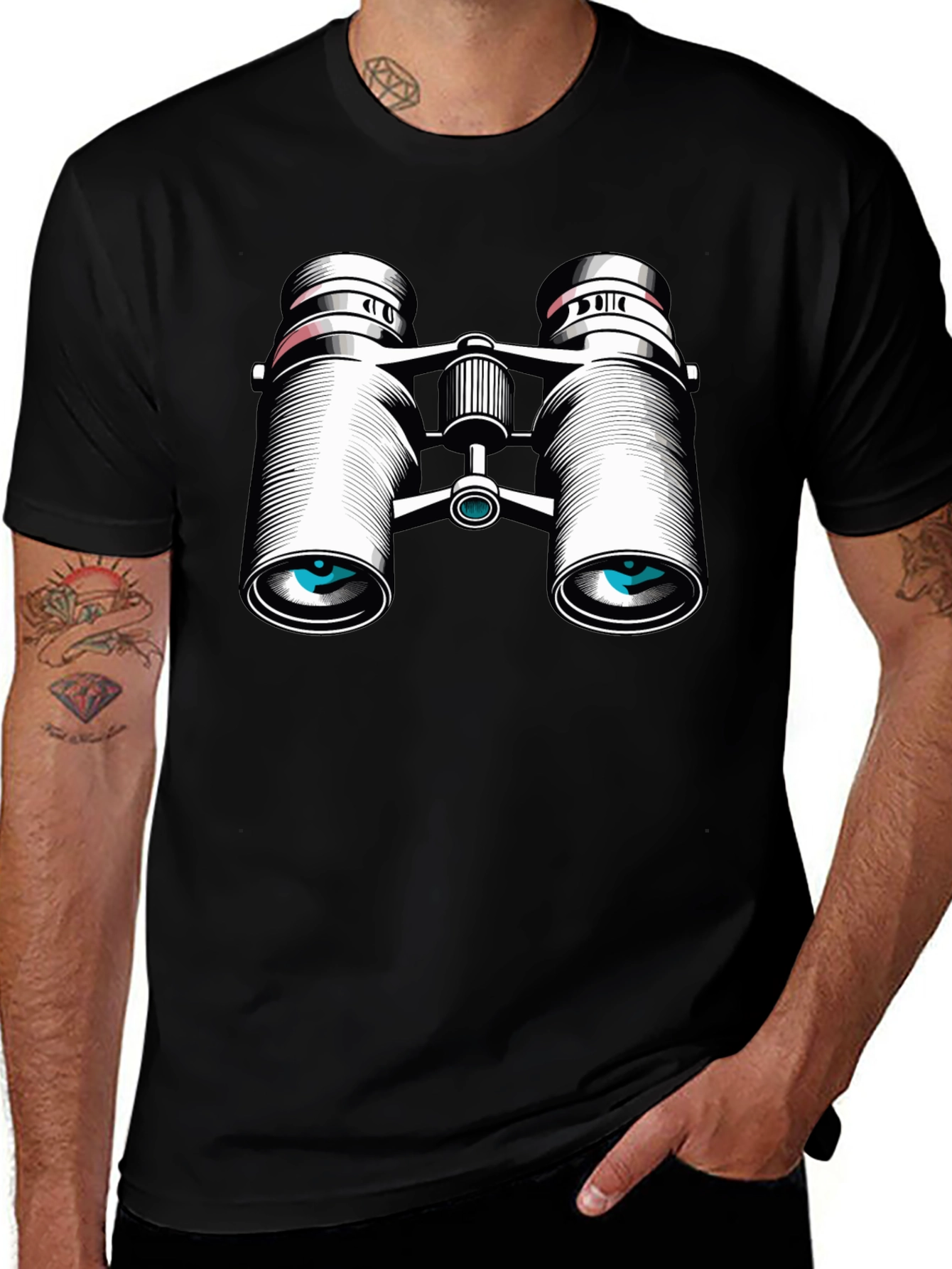 Variant 16 of Binocular Vision Graphic Tee - Look Sharp!