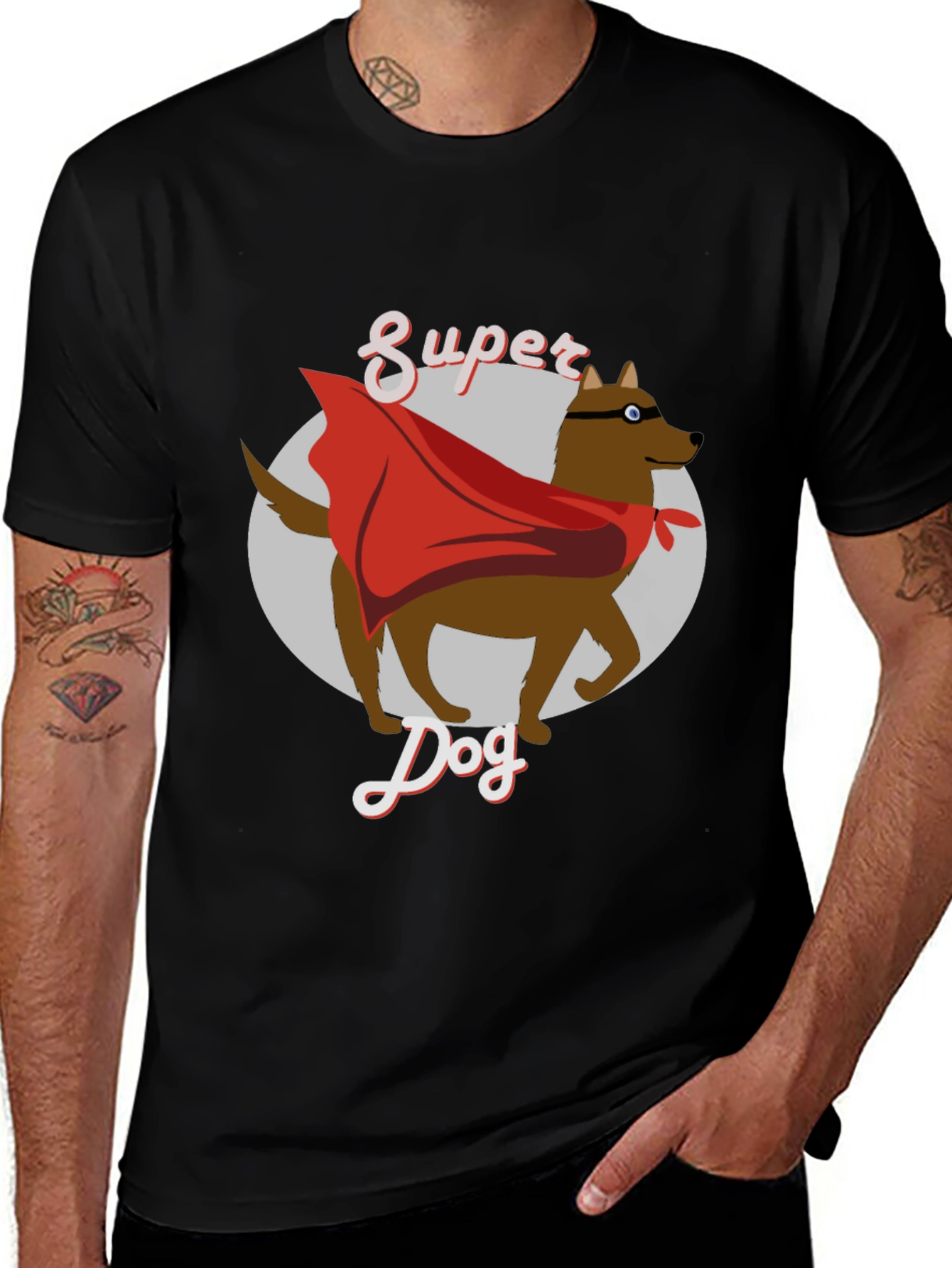 Variant 13 of Super Dog T-Shirt - Hero Pup Design