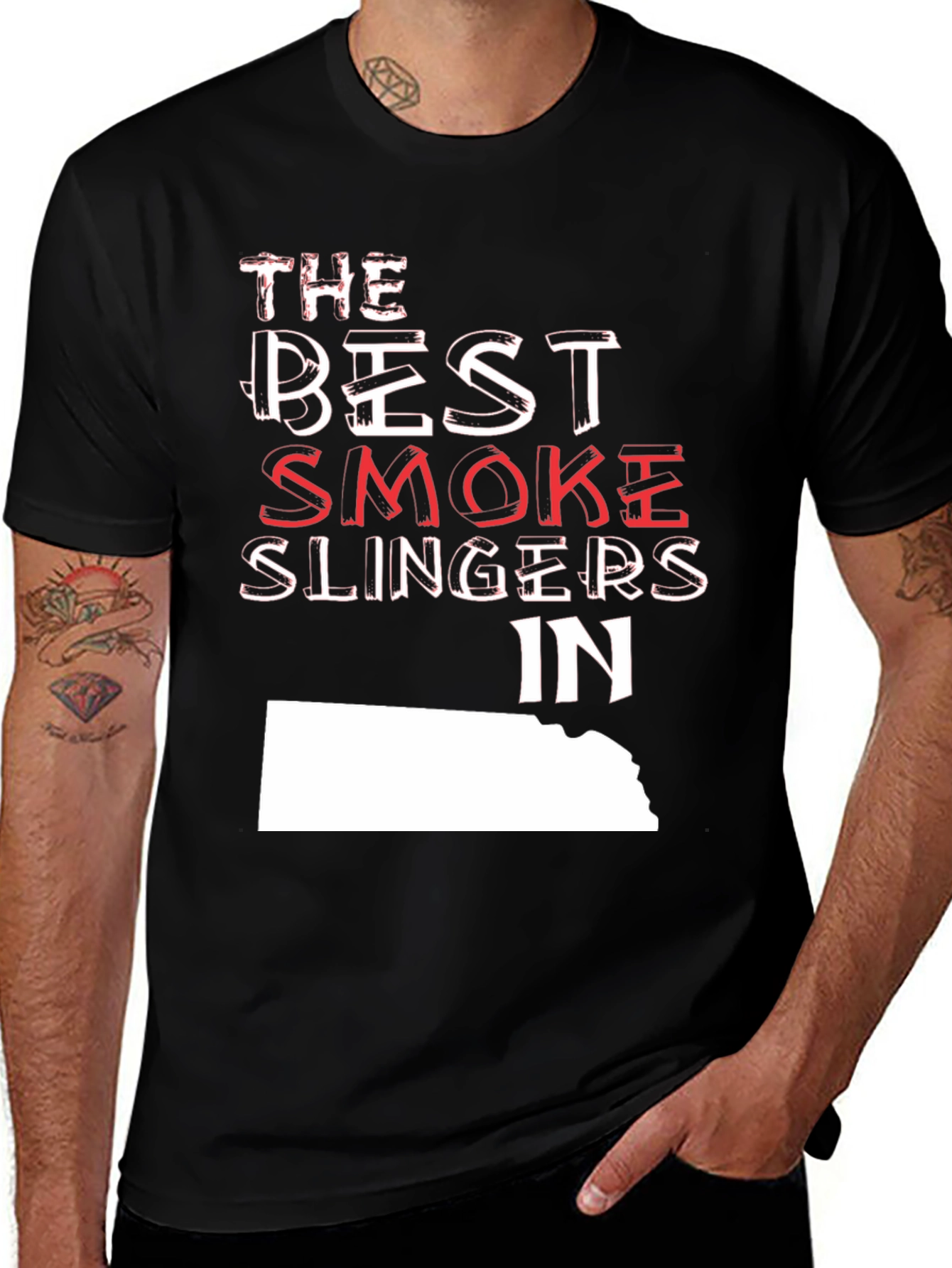 Variant 3 of Best Smoke Slingers T-Shirt Nebraska