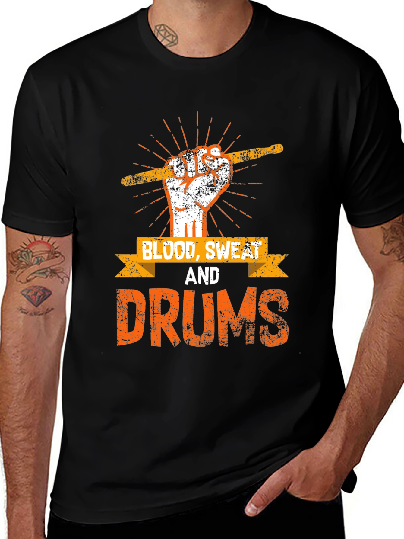 Variant 29 of Blood, Sweat & Drums T-Shirt - Drummer Gift