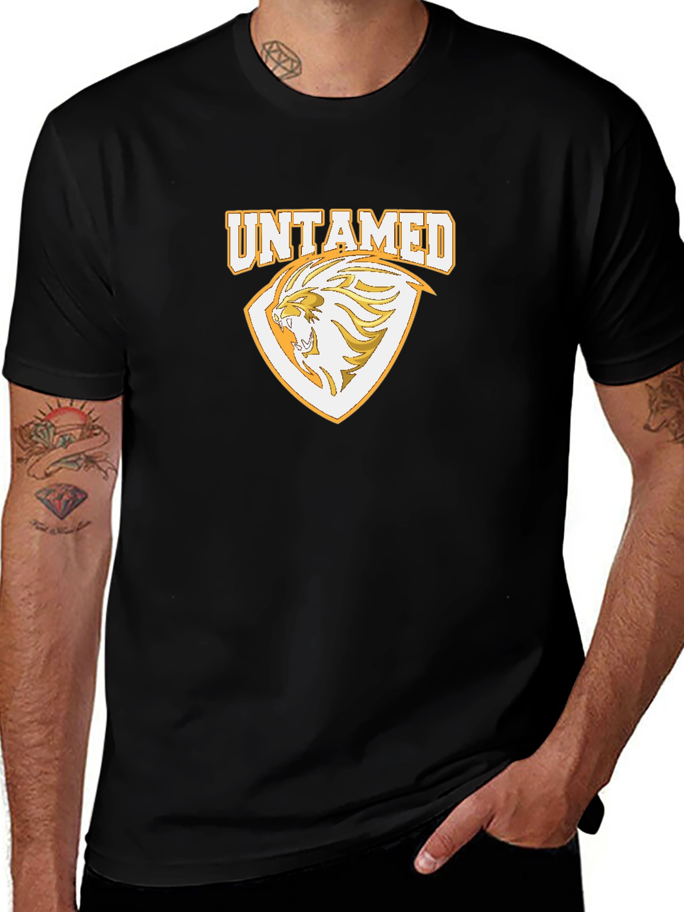 Variant 18 of Untamed Lion Graphic Print Men's T-Shirt