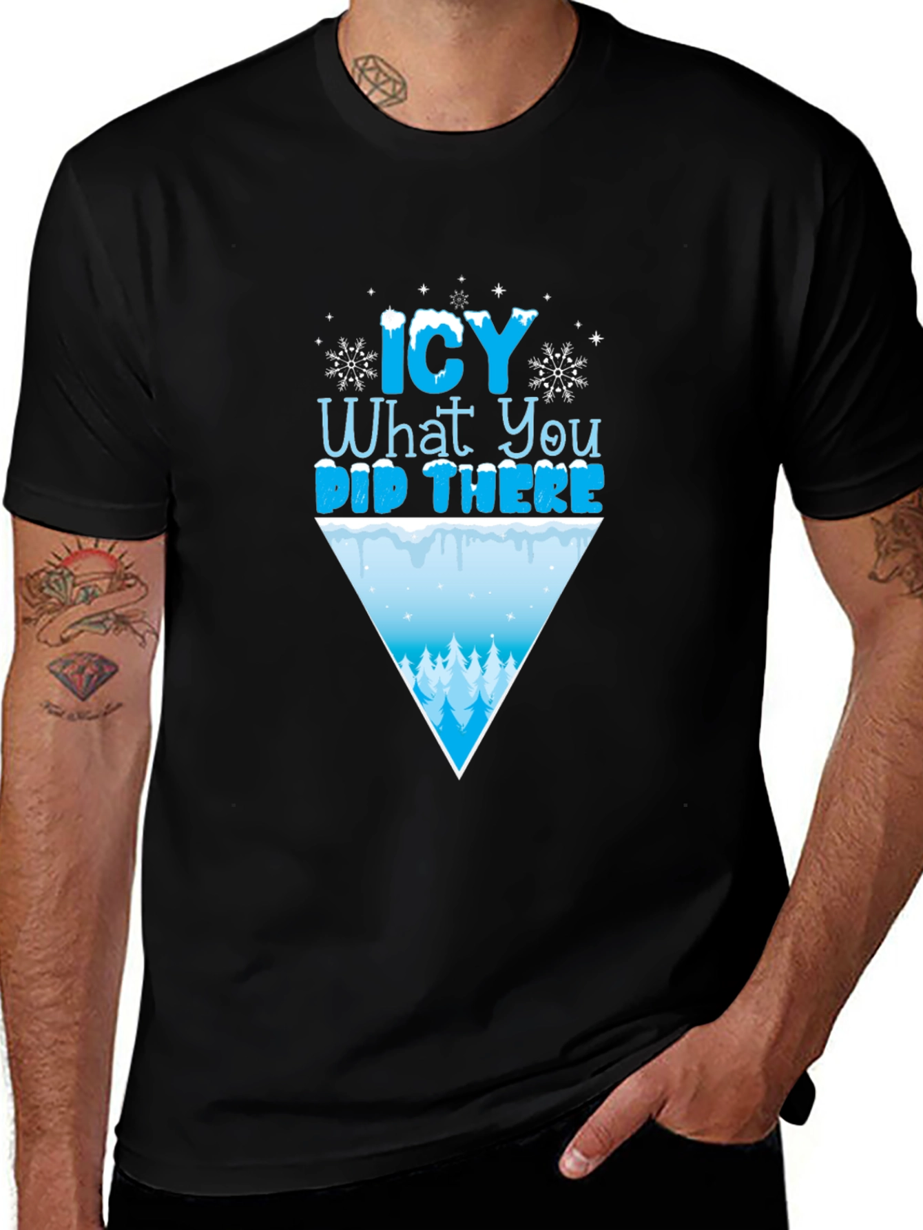 Variant 28 of Icy What You Did There Funny Winter T-Shirt