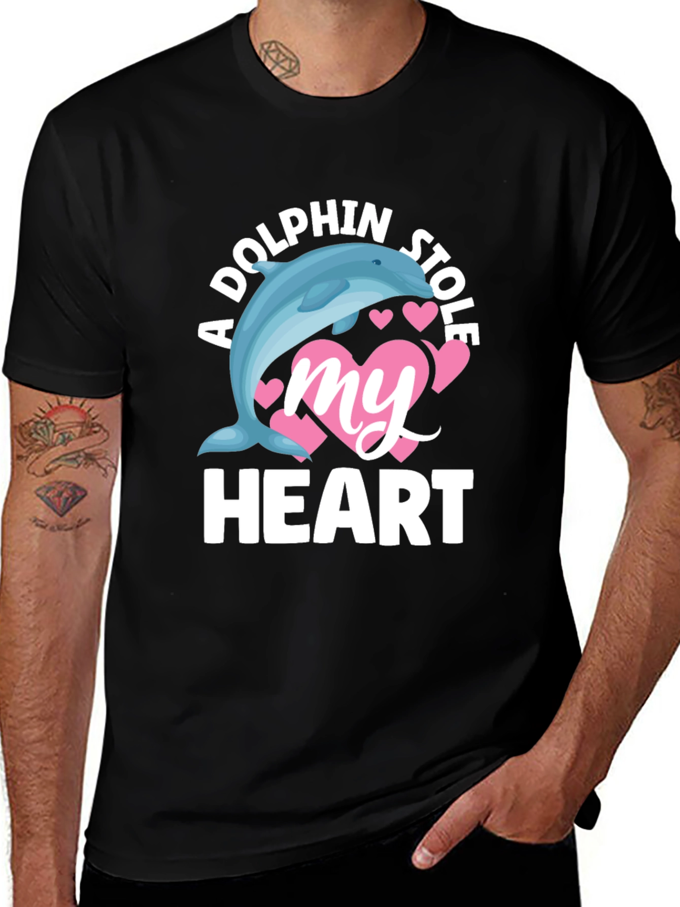 Variant 17 of Dolphin Stole My Heart T-Shirt