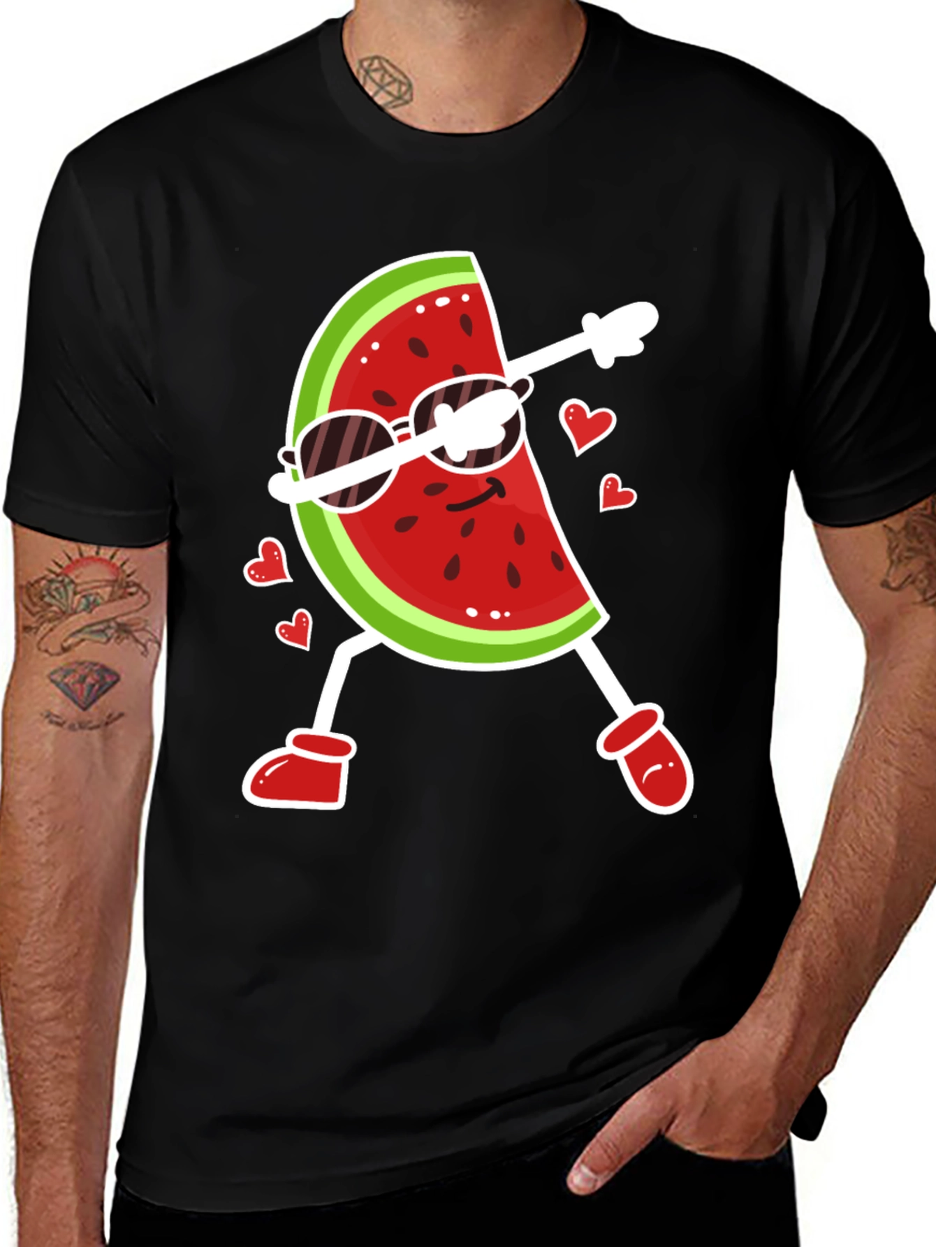 Variant 11 of Funny Watermelon Dab Dance Graphic T-Shirt